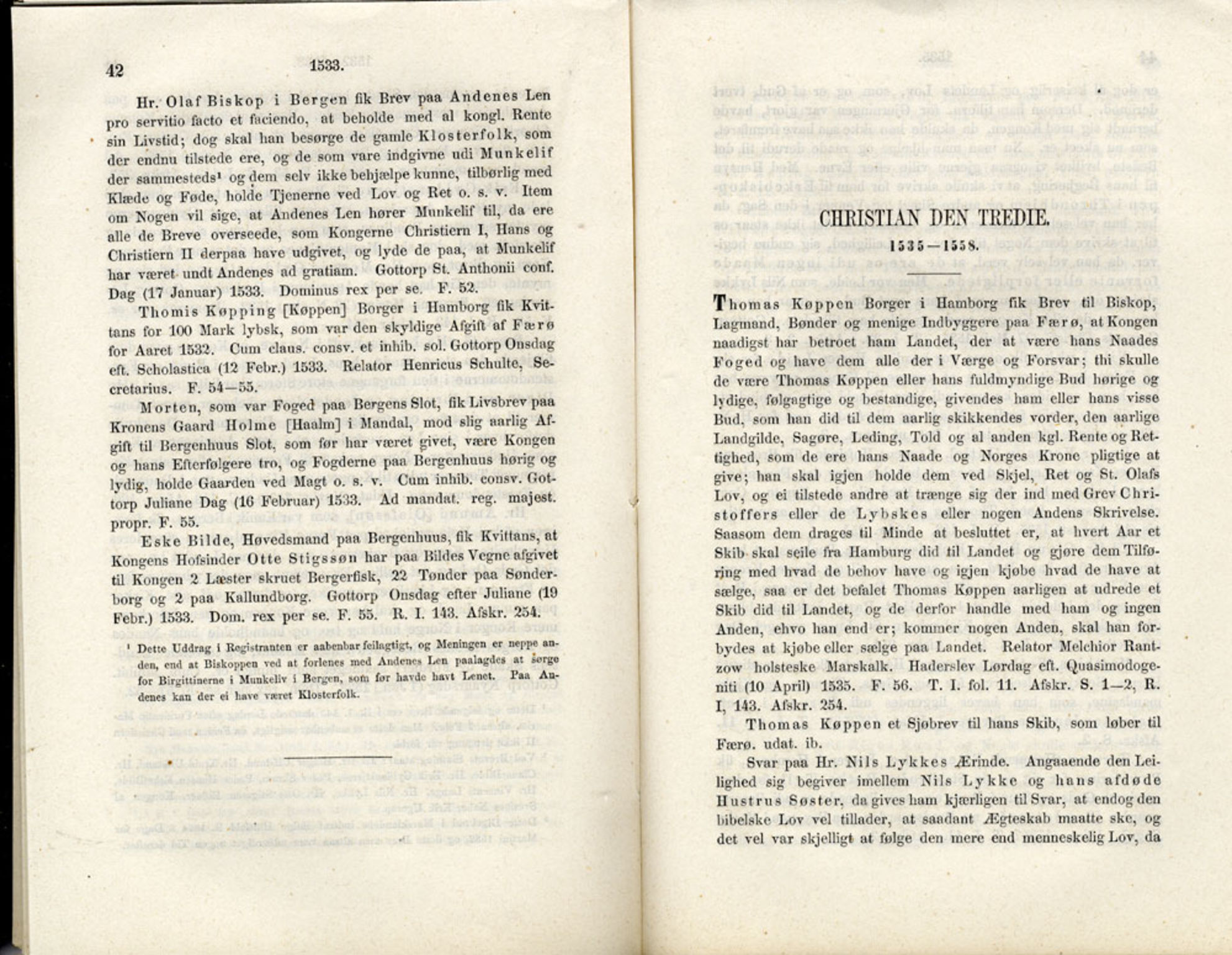 Publikasjoner utgitt av Det Norske Historiske Kildeskriftfond, PUBL/-/-/-: Norske Rigs-Registranter, bind 1, 1523-1571, s. 42-43