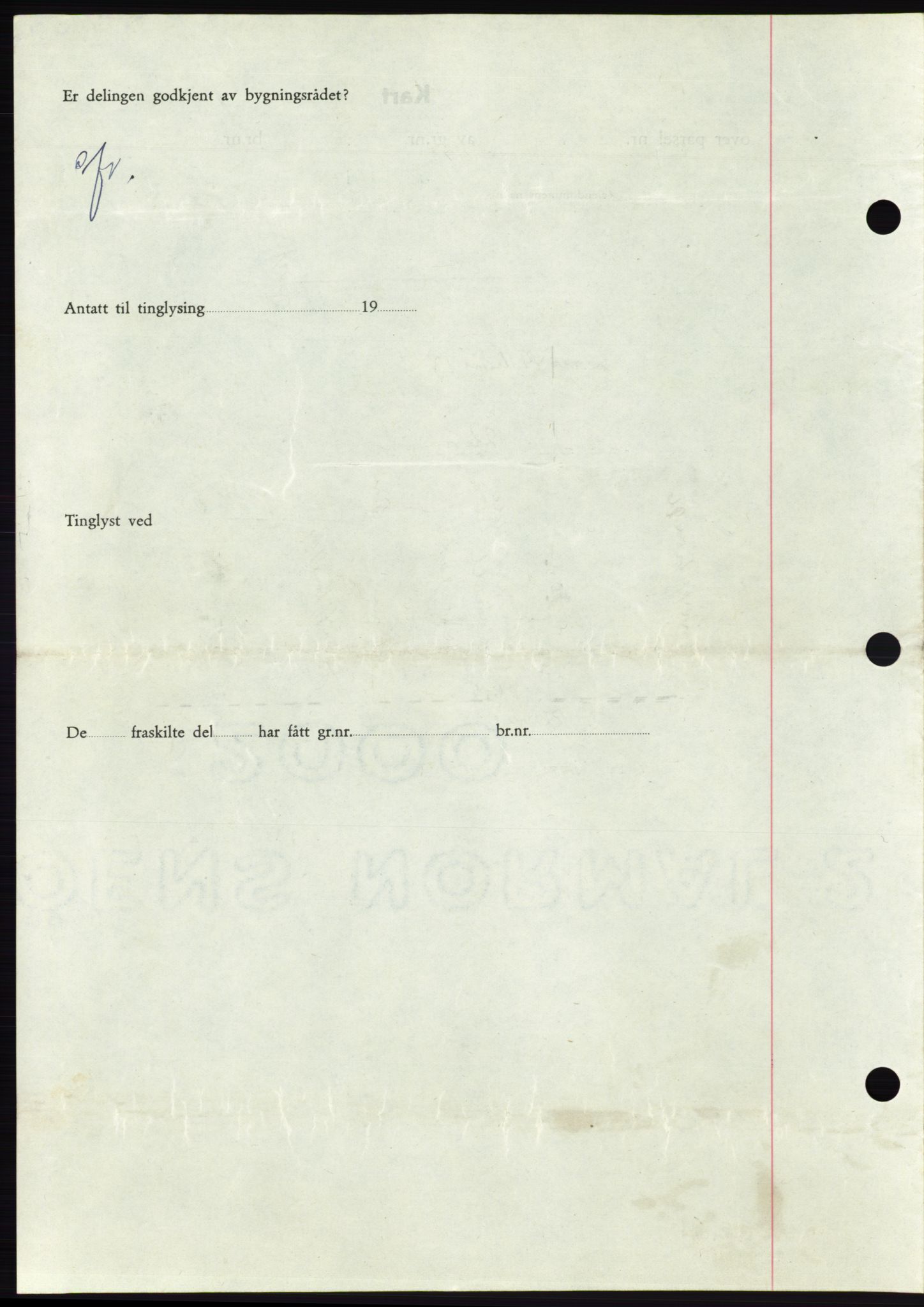 Søre Sunnmøre sorenskriveri, AV/SAT-A-4122/1/2/2C/L0078: Pantebok nr. 4A, 1946-1946, Dagboknr: 457/1946