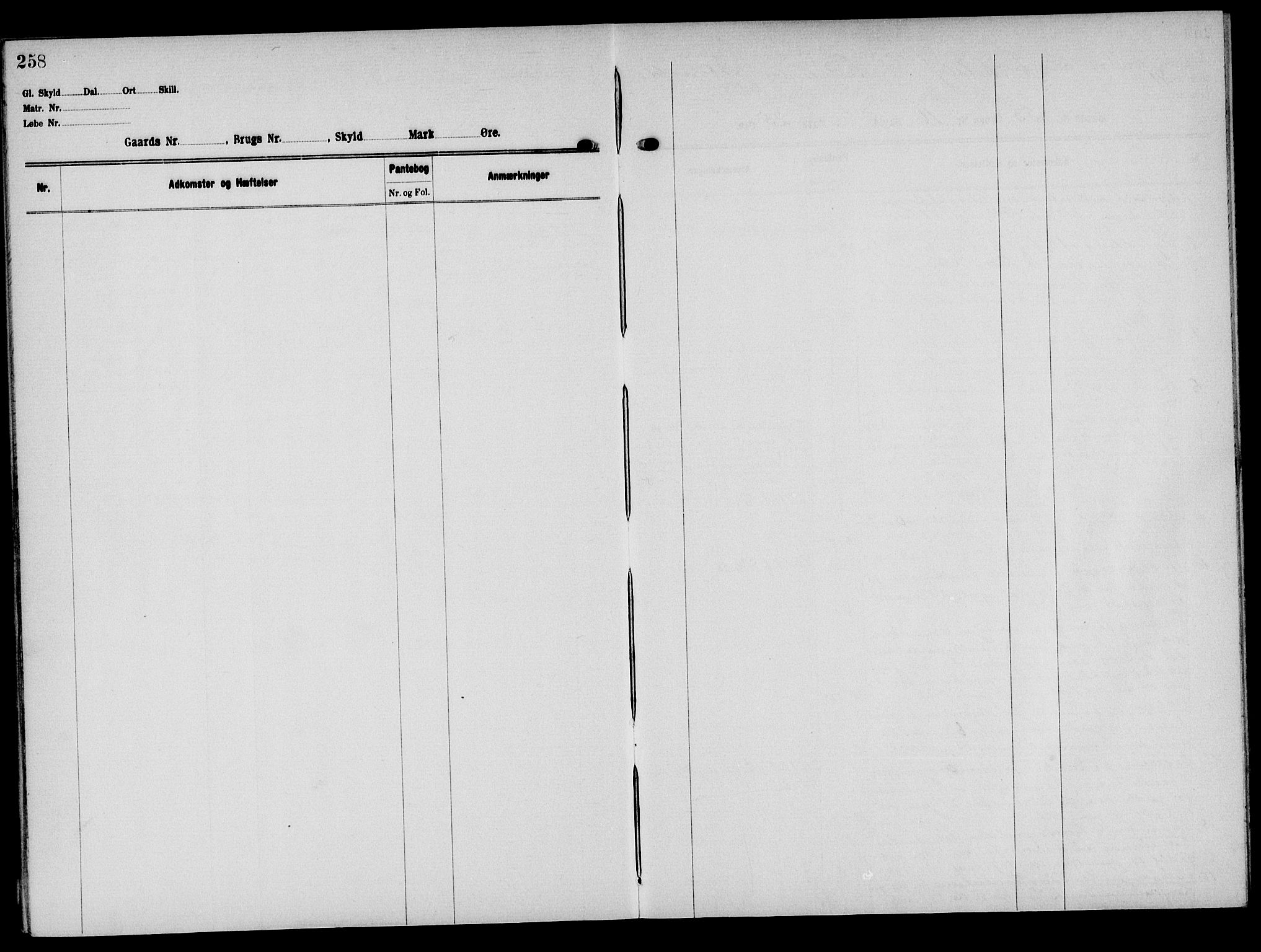 Solør tingrett, AV/SAH-TING-008/H/Ha/Hak/L0004: Panteregister nr. IV, 1900-1935, s. 258