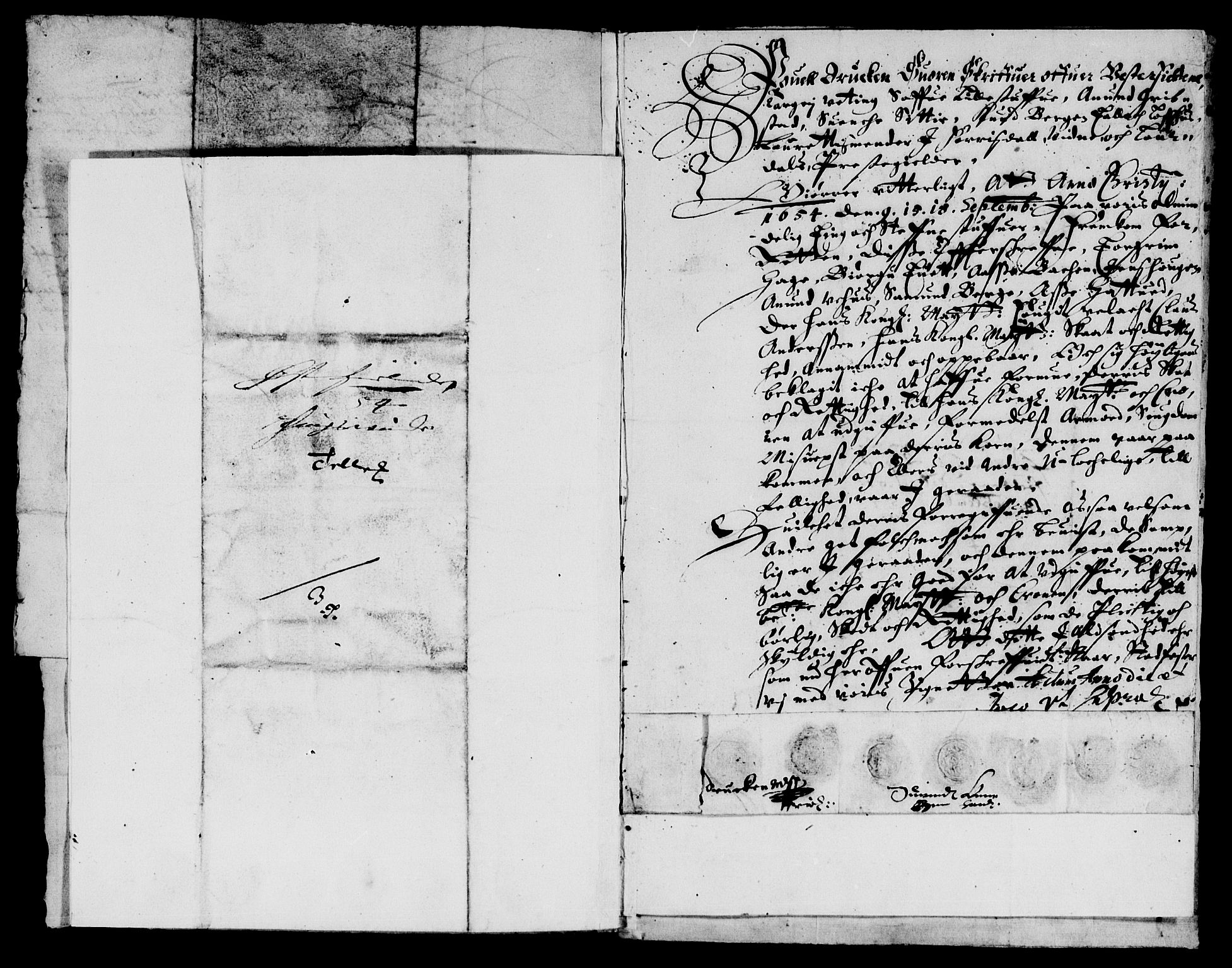 Rentekammeret inntil 1814, Reviderte regnskaper, Lensregnskaper, AV/RA-EA-5023/R/Rb/Rbp/L0040: Bratsberg len, 1653-1655