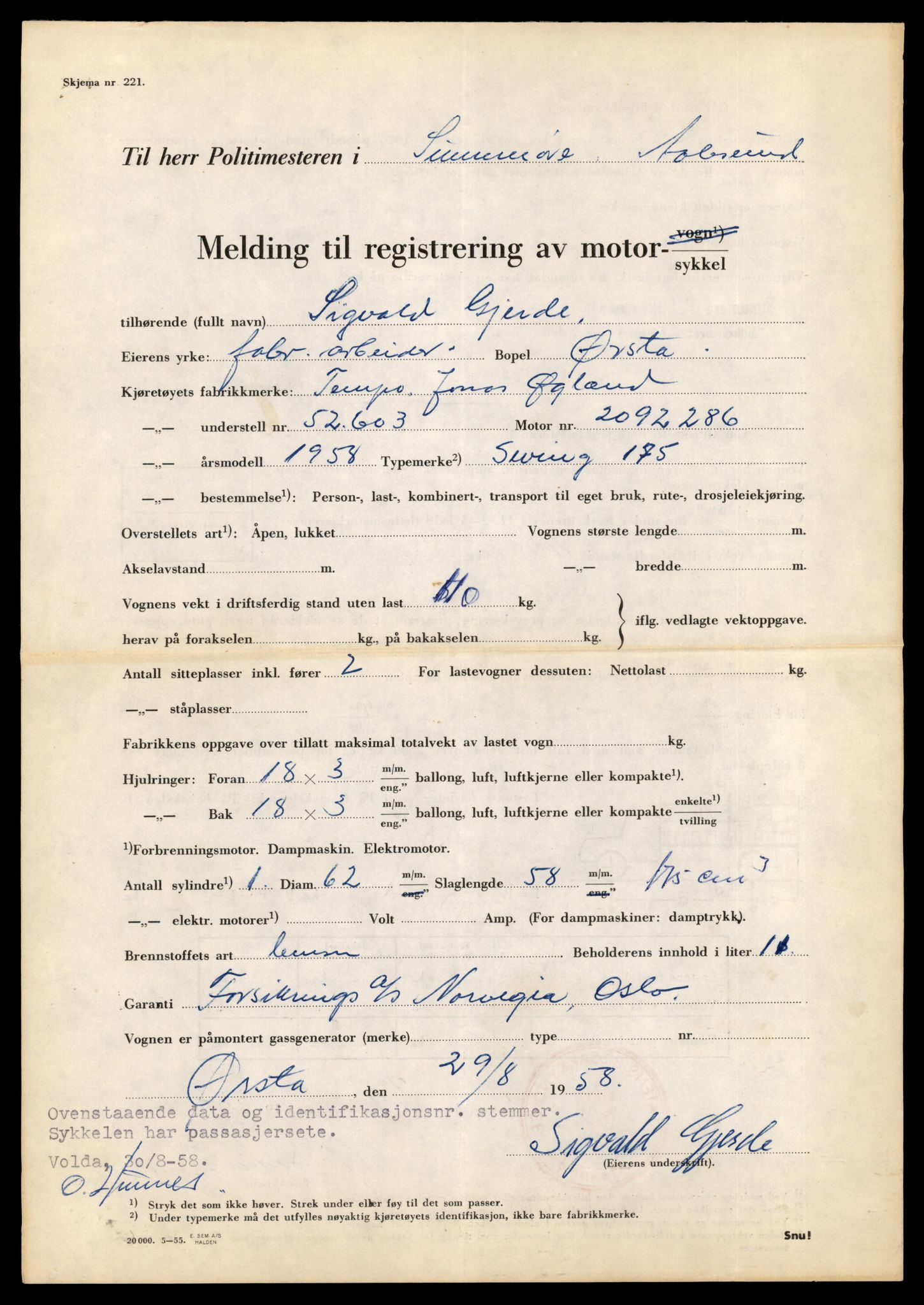 Møre og Romsdal vegkontor - Ålesund trafikkstasjon, SAT/A-4099/F/Fe/L0031: Registreringskort for kjøretøy T 11800 - T 11996, 1927-1998, s. 1427