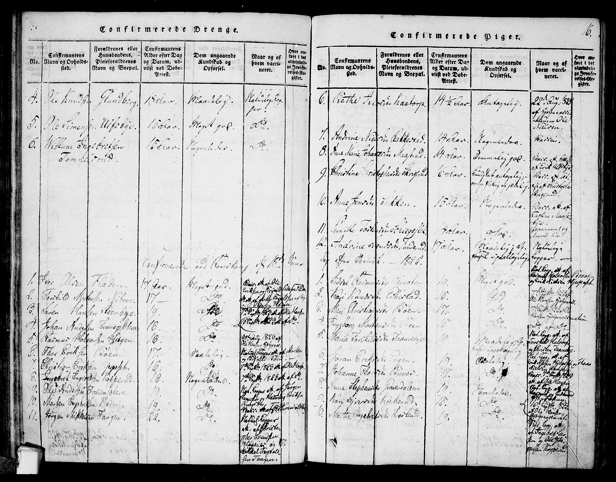 Rødenes prestekontor Kirkebøker, AV/SAO-A-2005/F/Fa/L0004: Ministerialbok nr. I 4, 1814-1838, s. 16