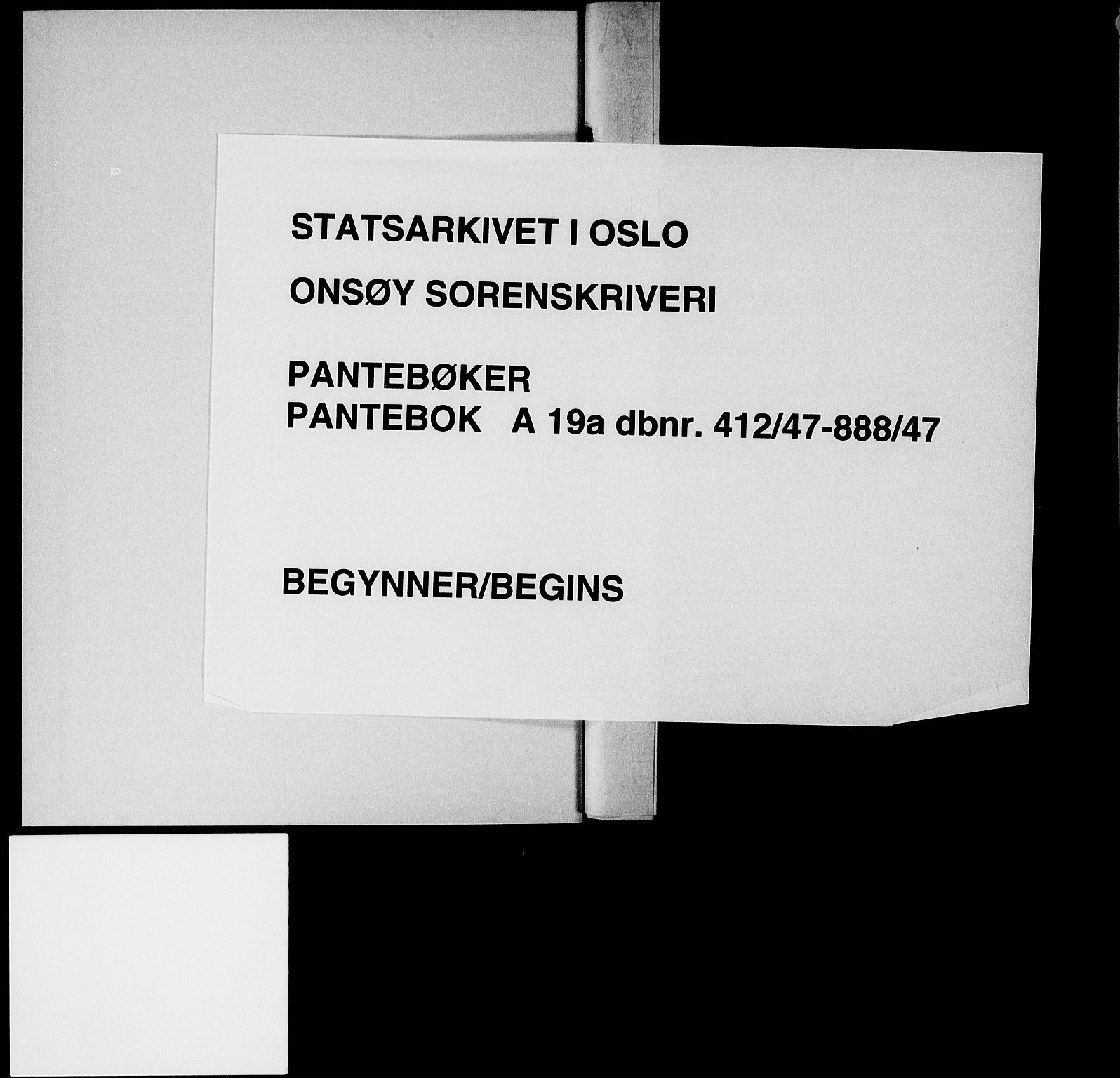 Onsøy sorenskriveri, SAO/A-10474/G/Ga/Gab/L0019a: Pantebok nr. II A-19, 1947-1947