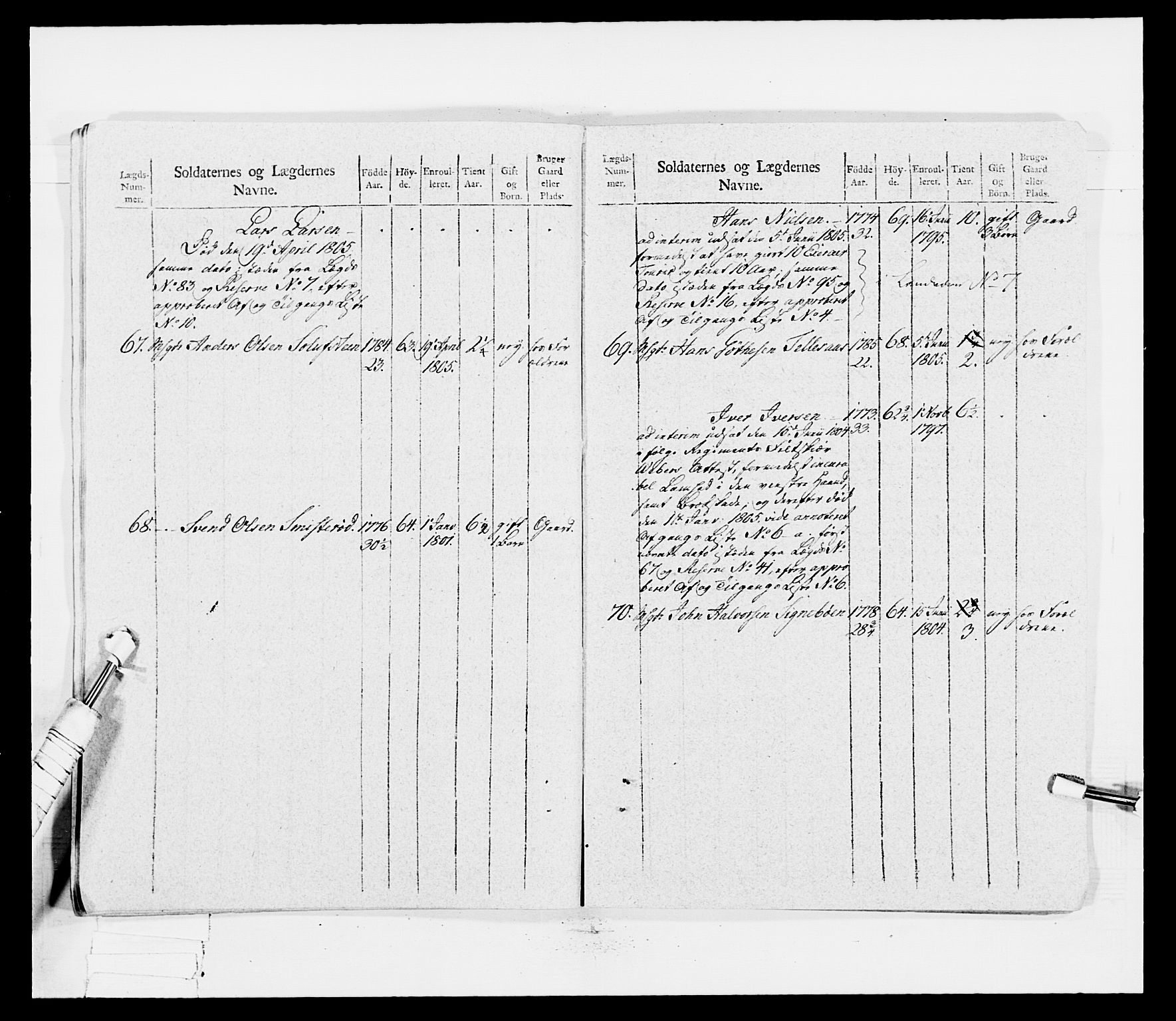 Generalitets- og kommissariatskollegiet, Det kongelige norske kommissariatskollegium, AV/RA-EA-5420/E/Eh/L0030a: Sønnafjelske gevorbne infanteriregiment, 1807, s. 272