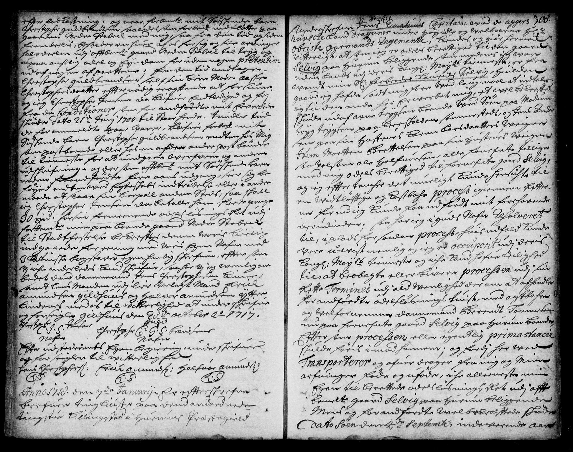Lier, Røyken og Hurum sorenskriveri, AV/SAKO-A-89/G/Ga/Gaa/L0001: Pantebok nr. I, 1701-1725, s. 308
