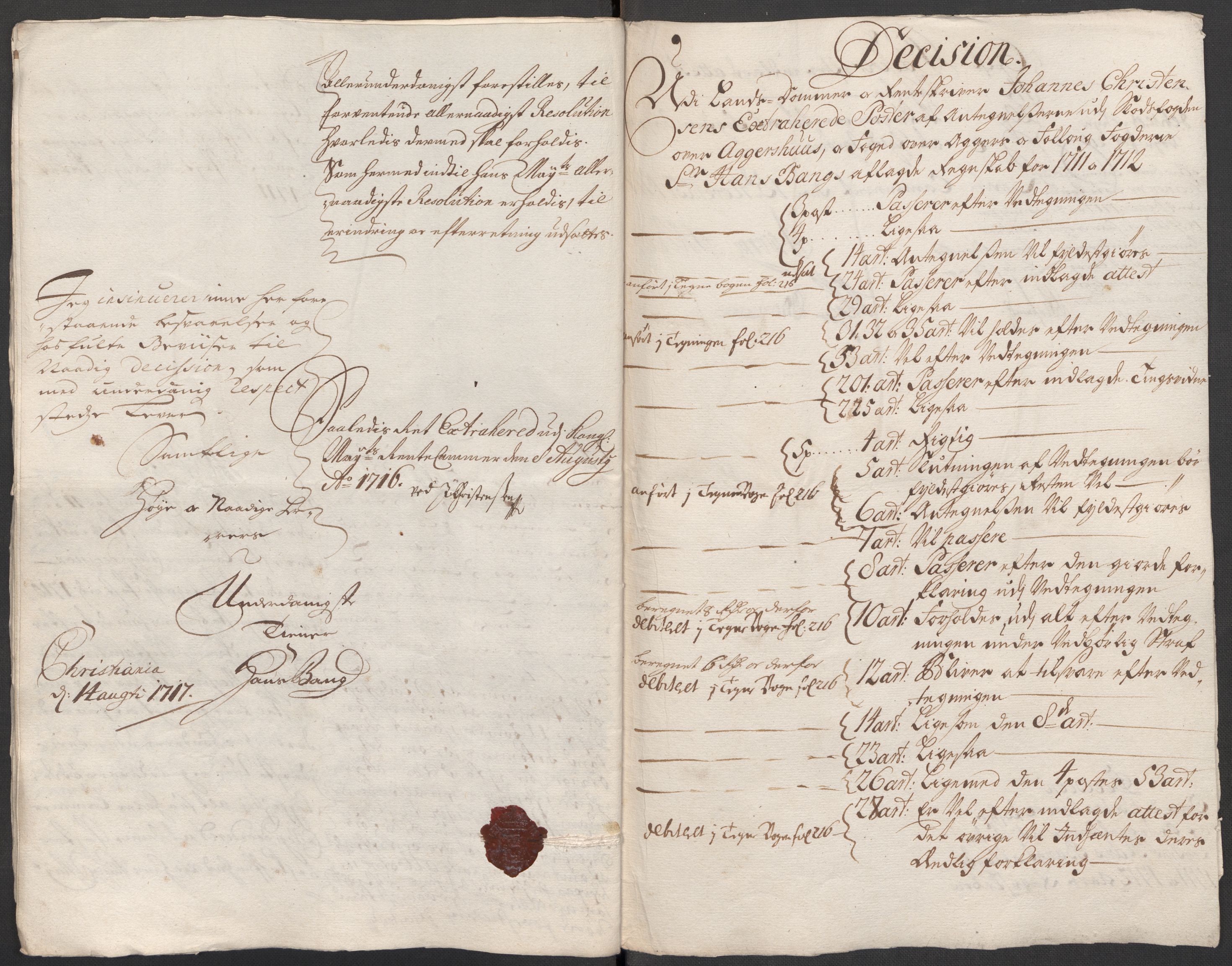 Rentekammeret inntil 1814, Reviderte regnskaper, Fogderegnskap, AV/RA-EA-4092/R10/L0450: Fogderegnskap Aker og Follo, 1712, s. 406