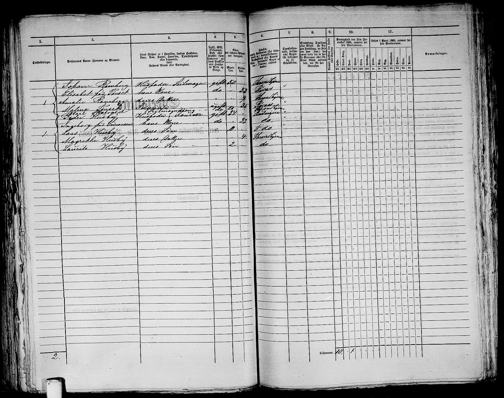 RA, Folketelling 1865 for 1601 Trondheim kjøpstad, 1865, s. 328