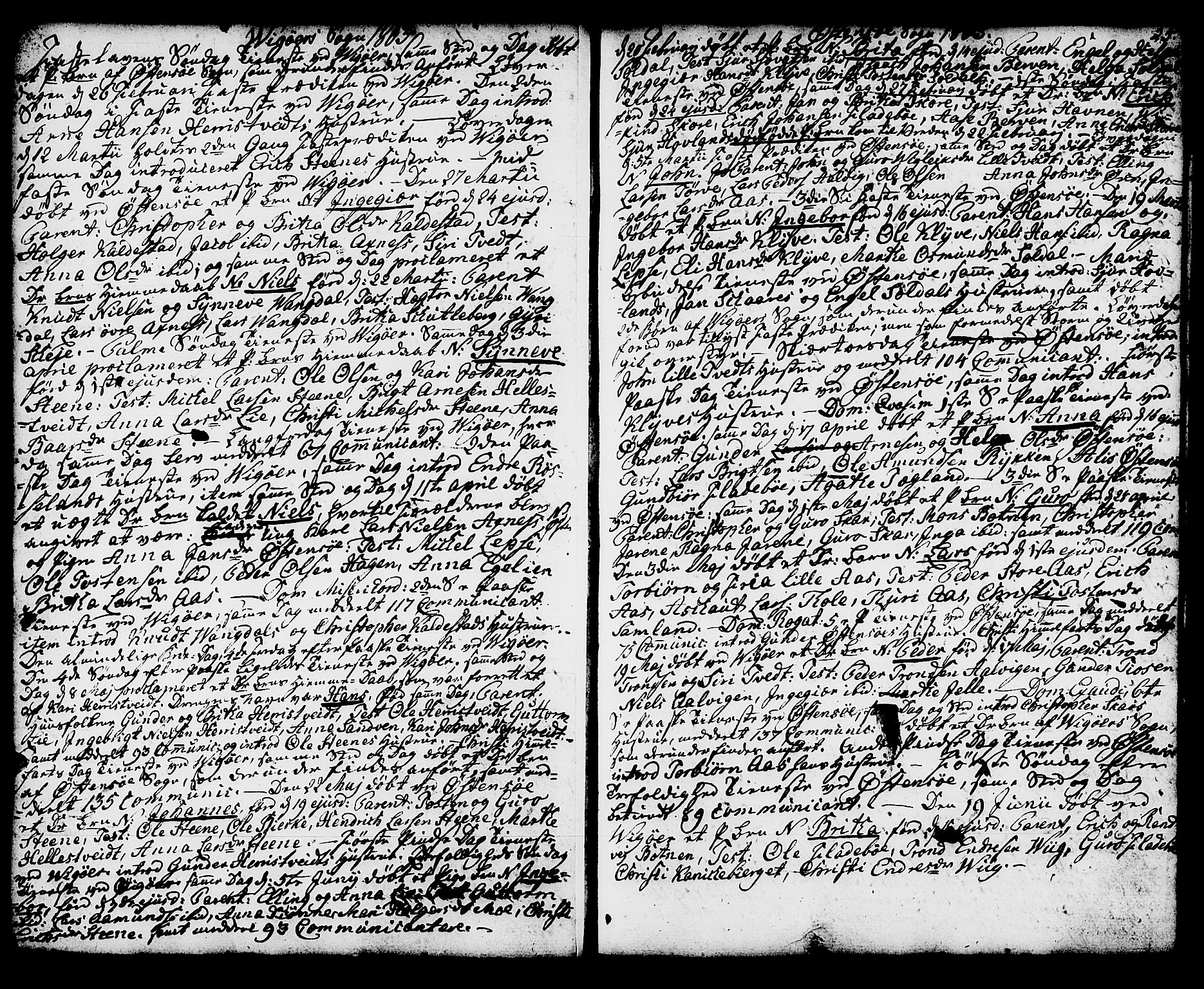 Kvam sokneprestembete, AV/SAB-A-76201/H/Haa: Ministerialbok nr. A 5, 1796-1832, s. 25