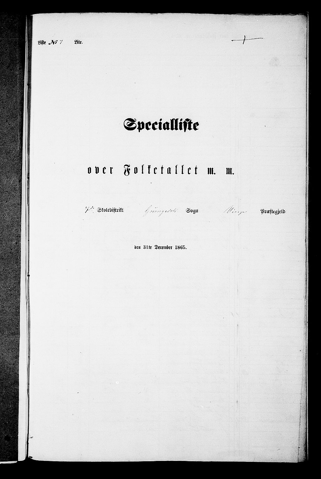 RA, Folketelling 1865 for 0834P Vinje prestegjeld, 1865, s. 68