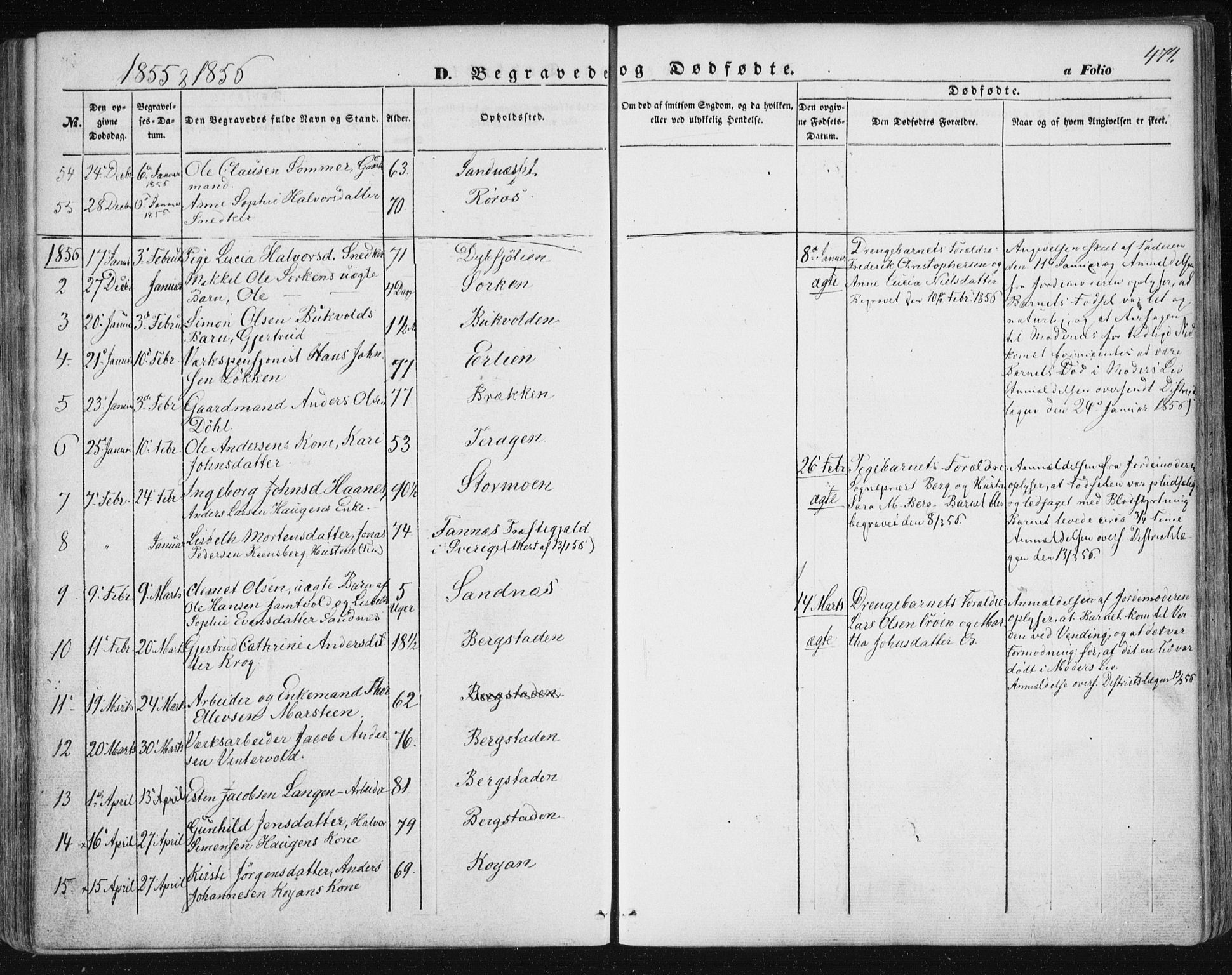 Ministerialprotokoller, klokkerbøker og fødselsregistre - Sør-Trøndelag, AV/SAT-A-1456/681/L0931: Ministerialbok nr. 681A09, 1845-1859, s. 474