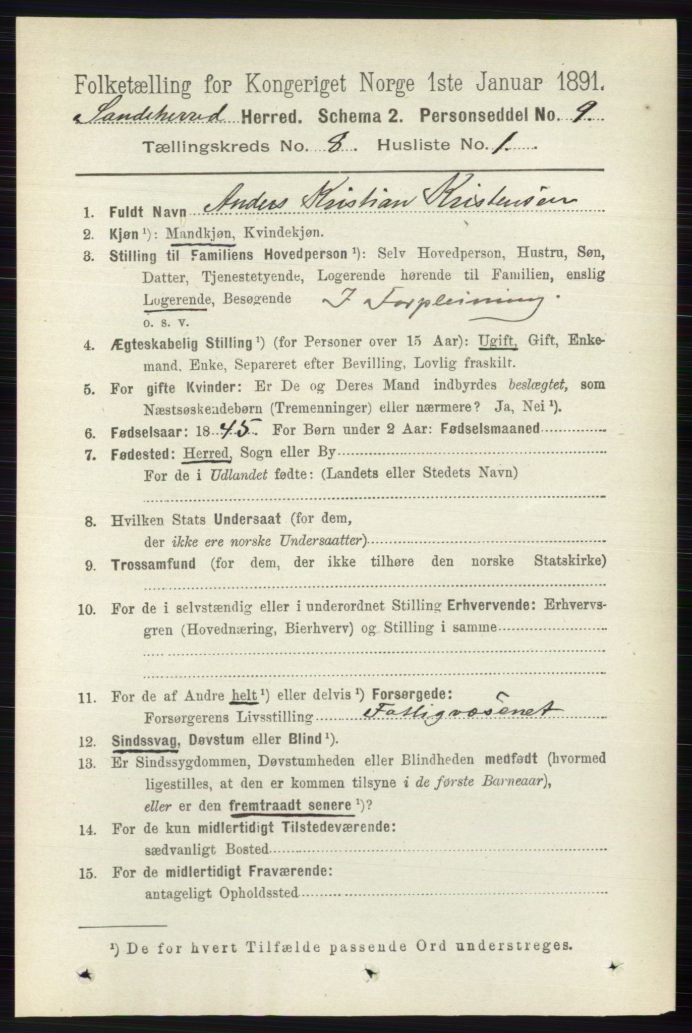 RA, Folketelling 1891 for 0724 Sandeherred herred, 1891, s. 4836