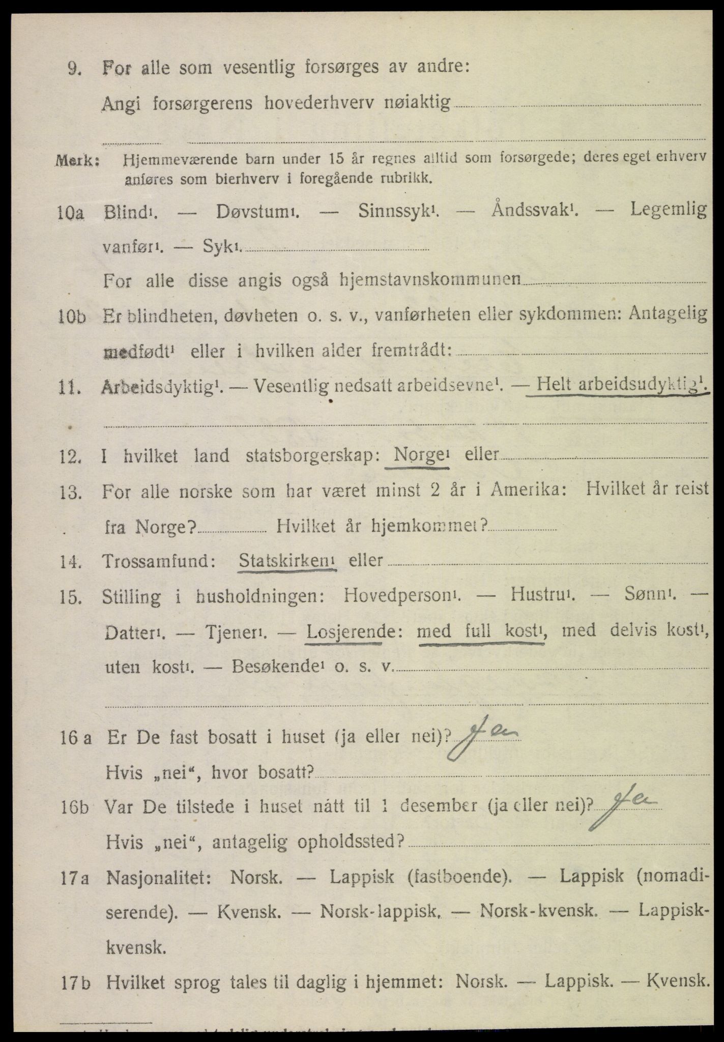 SAT, Folketelling 1920 for 1750 Vikna herred, 1920, s. 4398