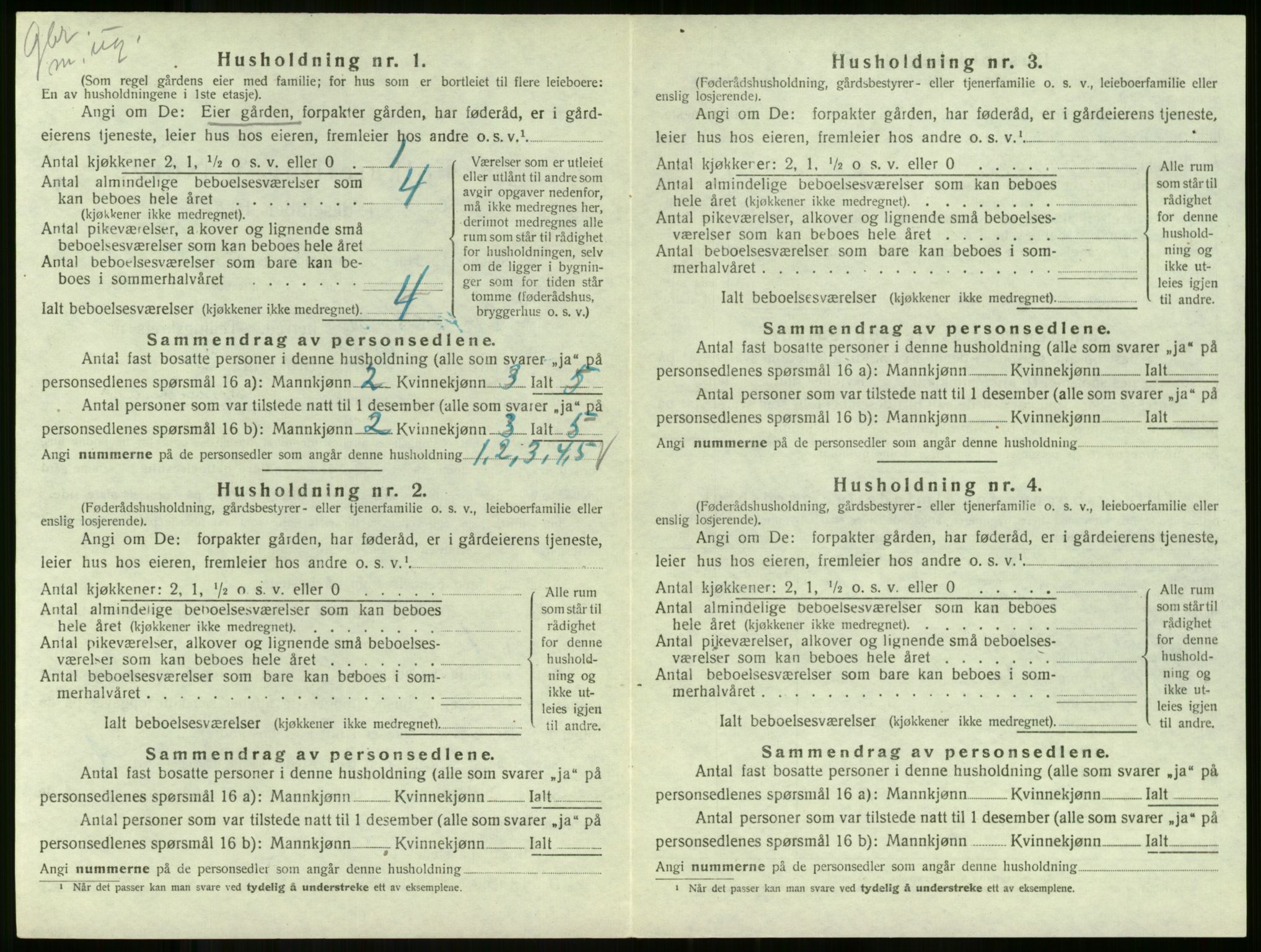 SAKO, Folketelling 1920 for 0719 Andebu herred, 1920, s. 1117