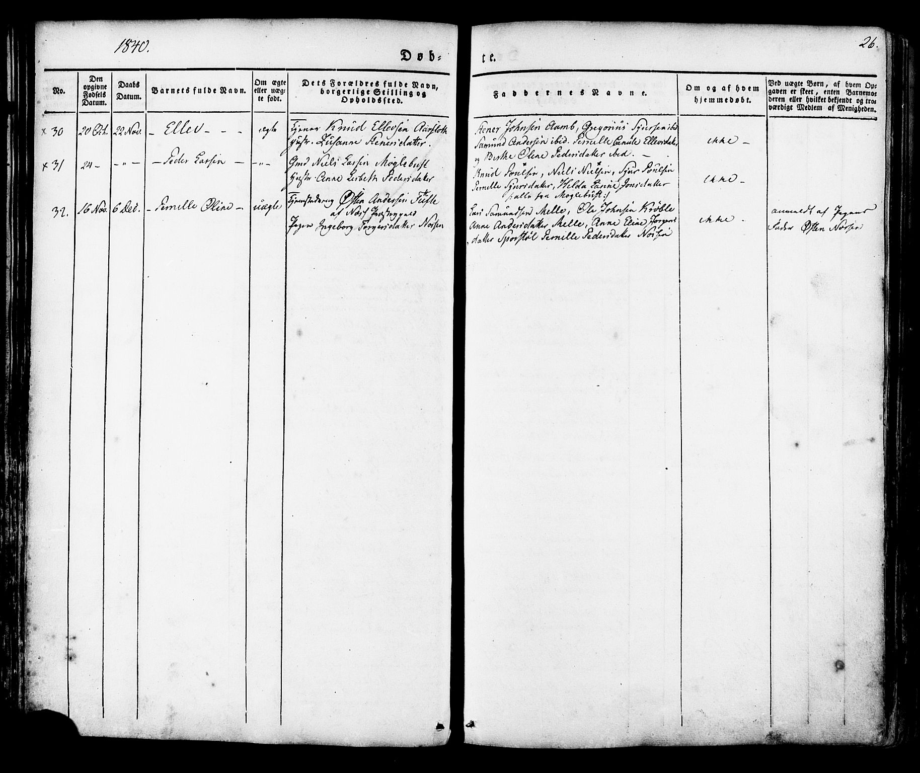 Ministerialprotokoller, klokkerbøker og fødselsregistre - Møre og Romsdal, AV/SAT-A-1454/513/L0174: Ministerialbok nr. 513A01, 1831-1855, s. 26