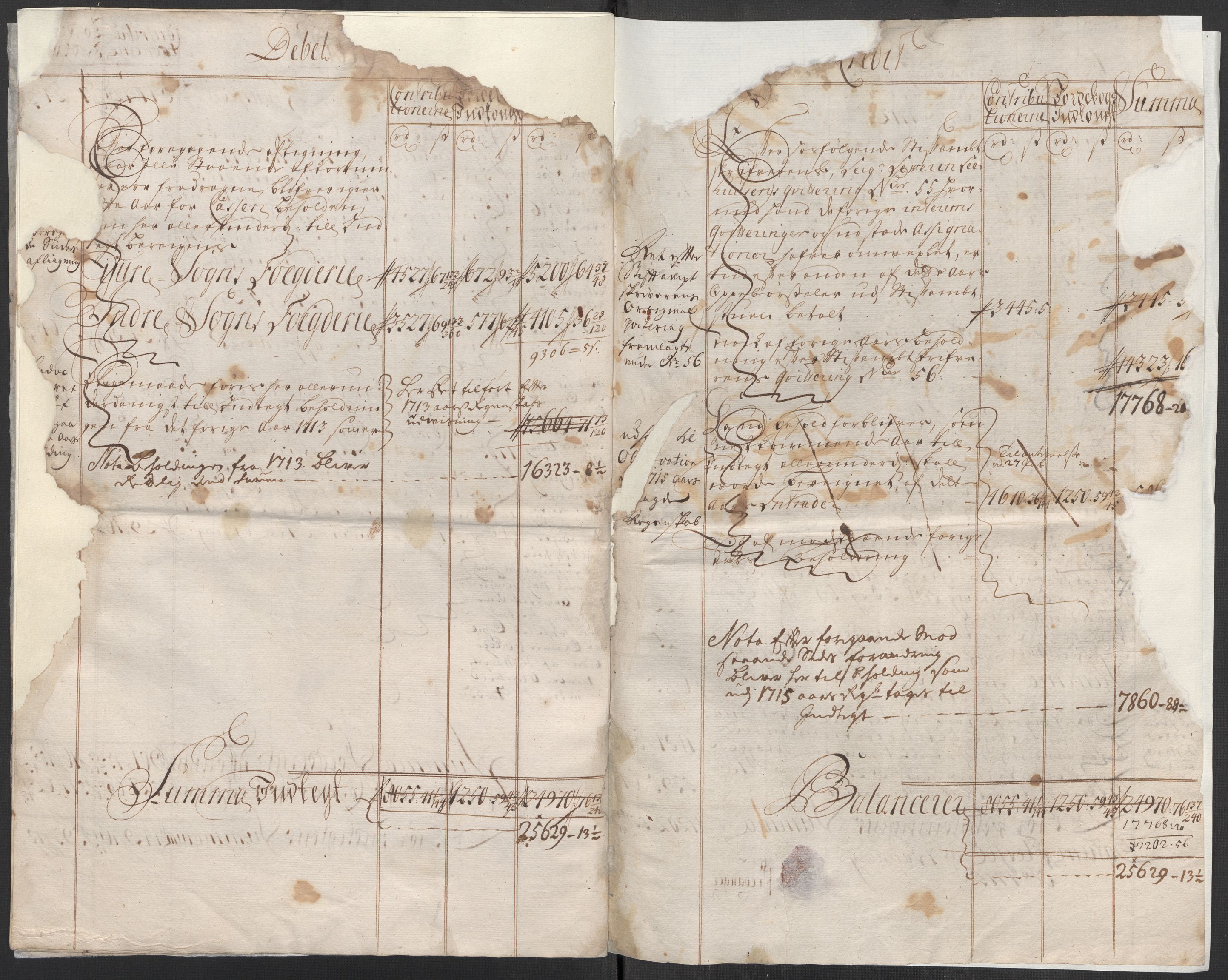 Rentekammeret inntil 1814, Reviderte regnskaper, Fogderegnskap, RA/EA-4092/R52/L3319: Fogderegnskap Sogn, 1713-1714, s. 584