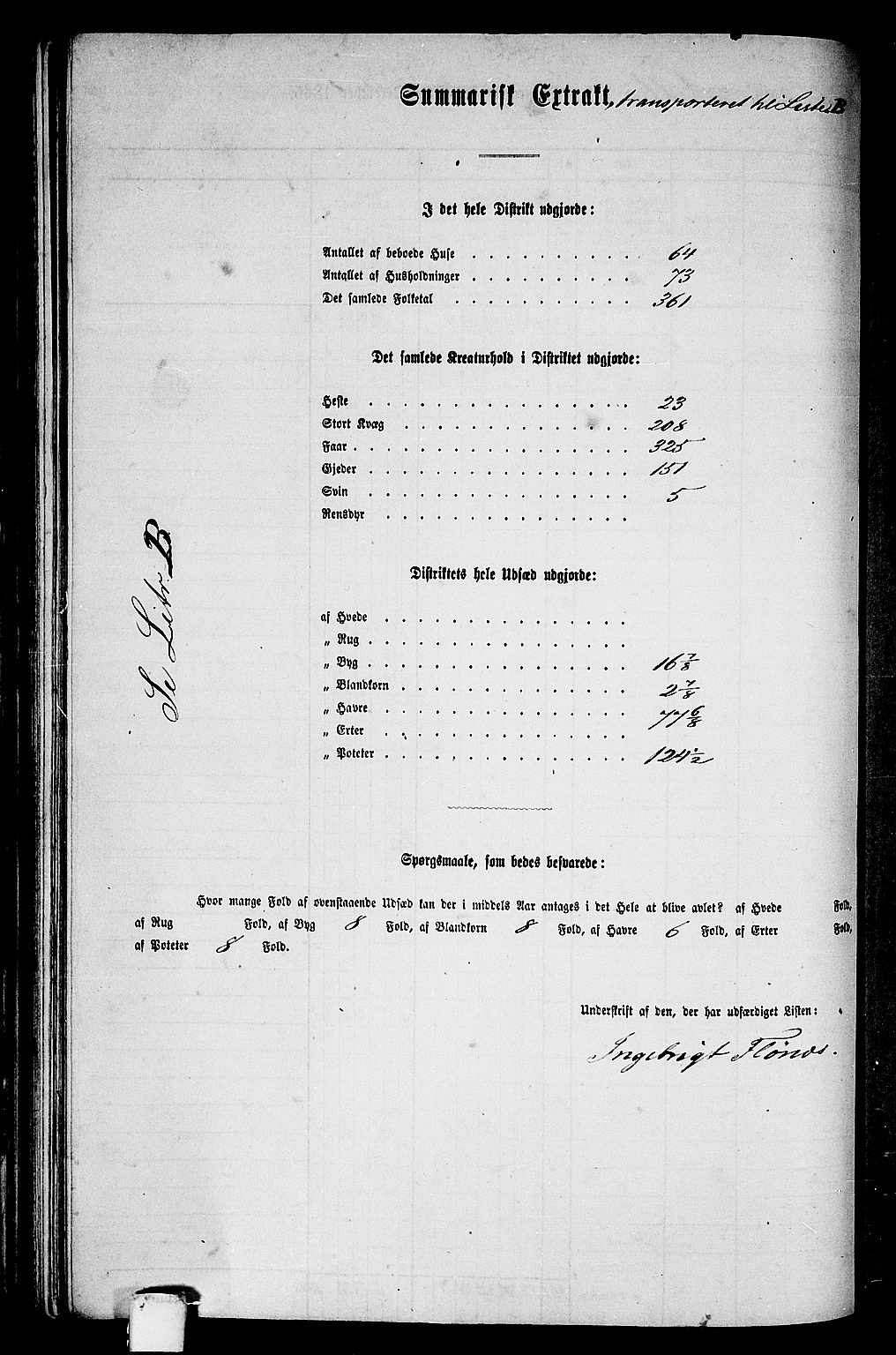 RA, Folketelling 1865 for 1664P Selbu prestegjeld, 1865, s. 77