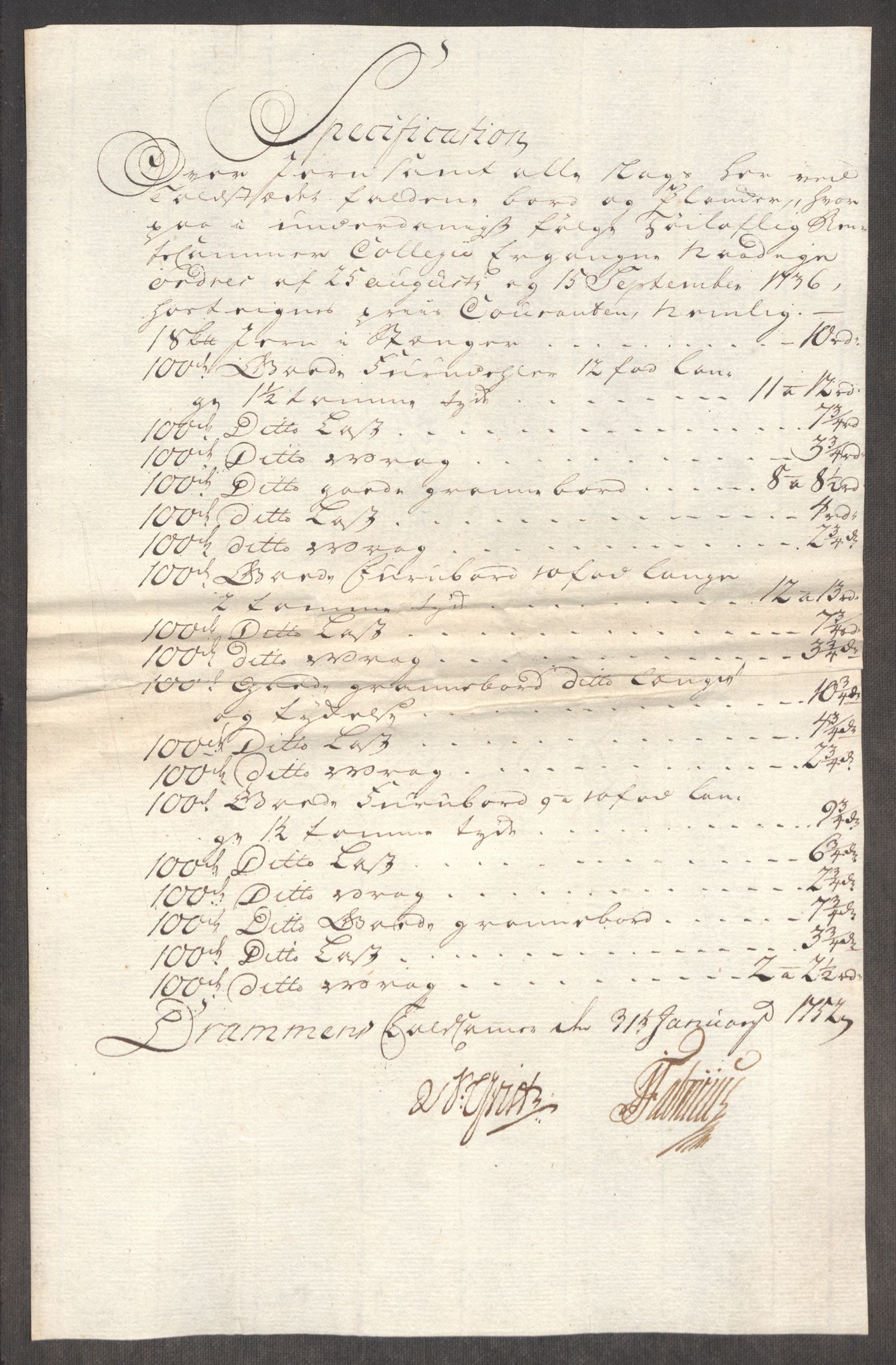 Rentekammeret inntil 1814, Realistisk ordnet avdeling, RA/EA-4070/Oe/L0004: [Ø1]: Priskuranter, 1749-1752, s. 820