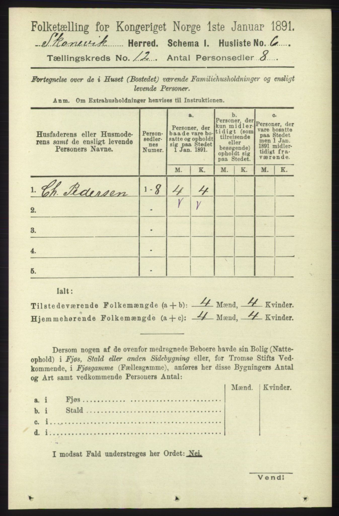 RA, Folketelling 1891 for 1212 Skånevik herred, 1891, s. 3715