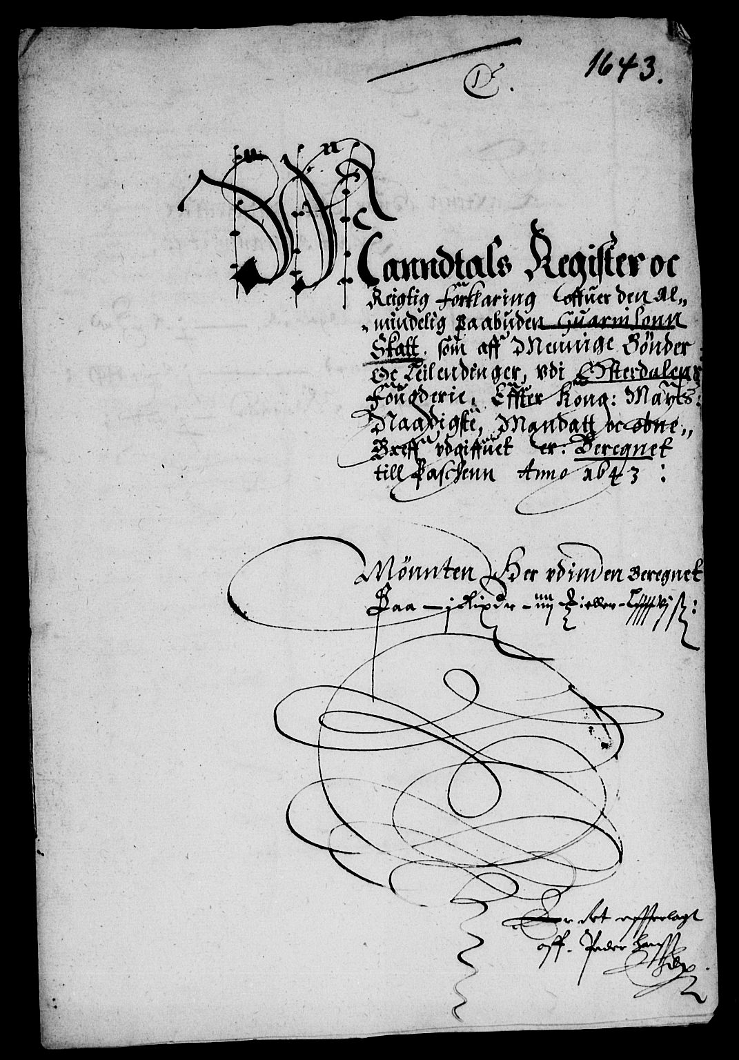 Rentekammeret inntil 1814, Reviderte regnskaper, Lensregnskaper, AV/RA-EA-5023/R/Rb/Rba/L0168: Akershus len, 1642-1643