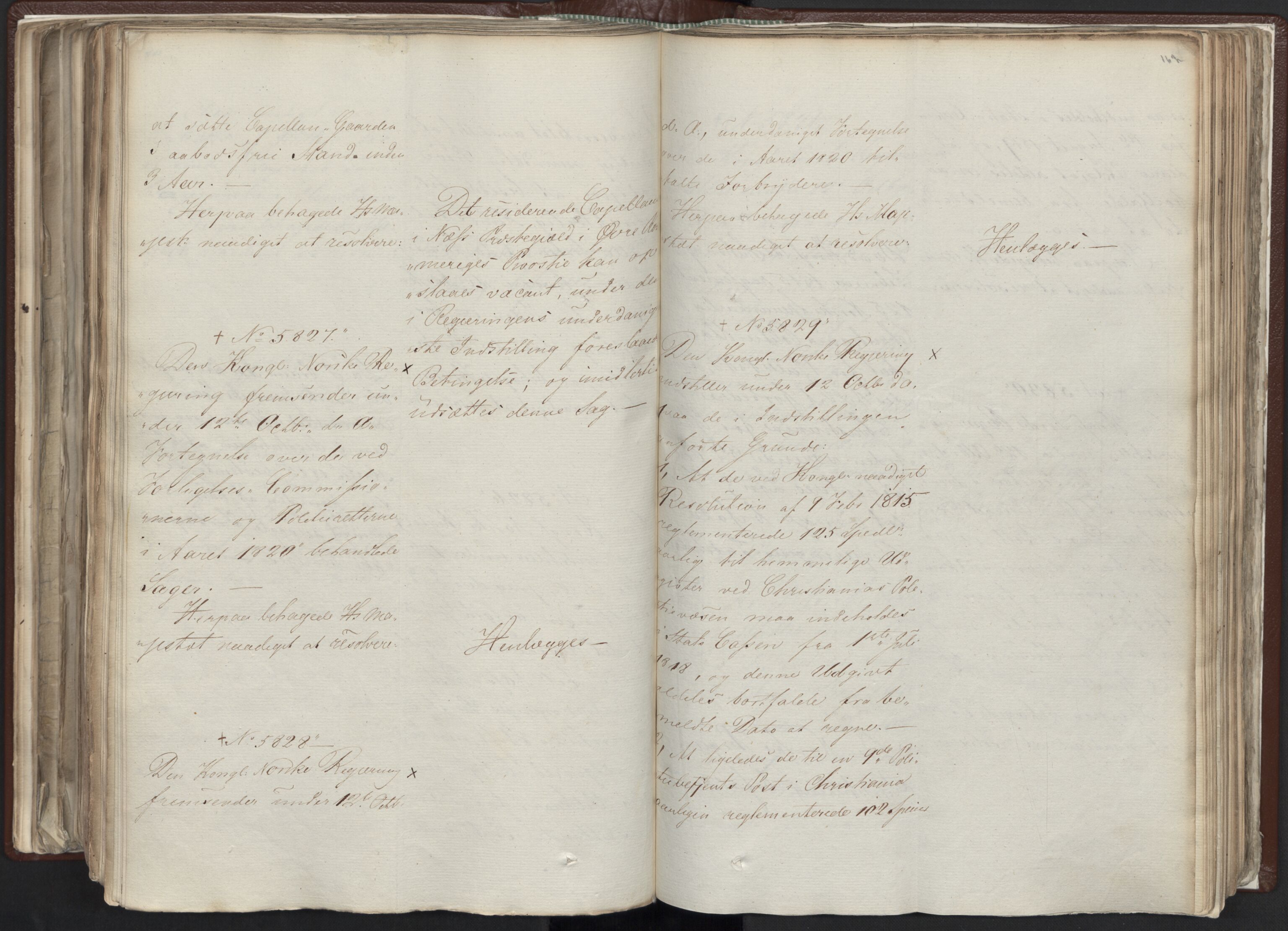 Statsrådssekretariatet, AV/RA-S-1001/A/Ab/L0012: Kgl. res. nr. 5679-6008 II, 1821, s. 166b-167a