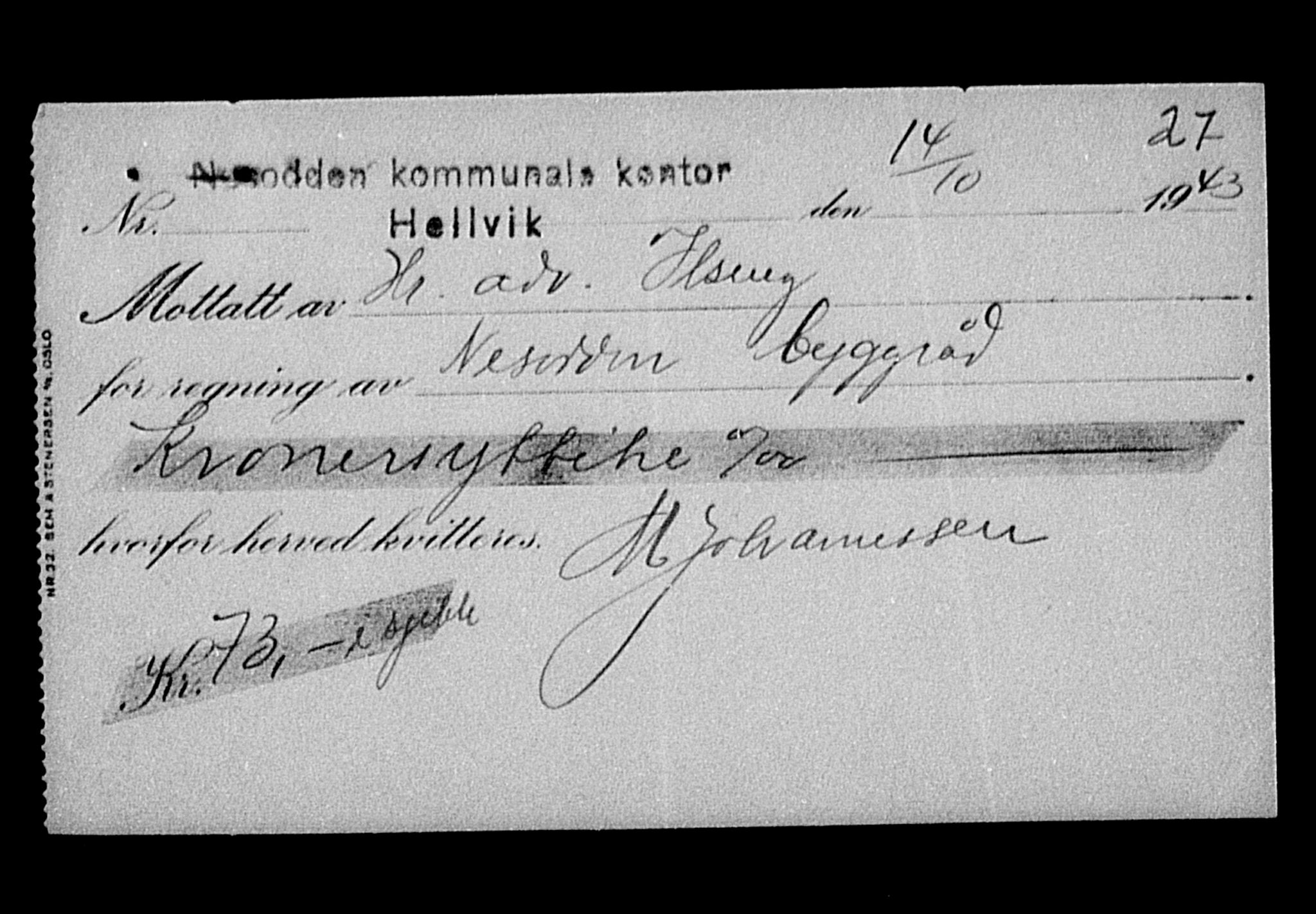Justisdepartementet, Tilbakeføringskontoret for inndratte formuer, AV/RA-S-1564/H/Hc/Hcc/L0948: --, 1945-1947, s. 160