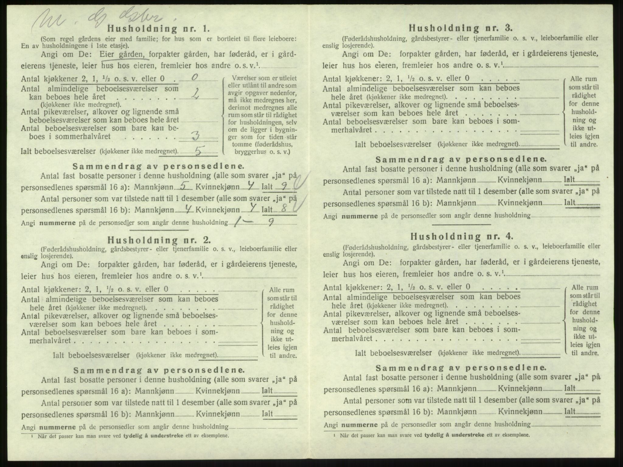 SAB, Folketelling 1920 for 1413 Hyllestad herred, 1920, s. 776