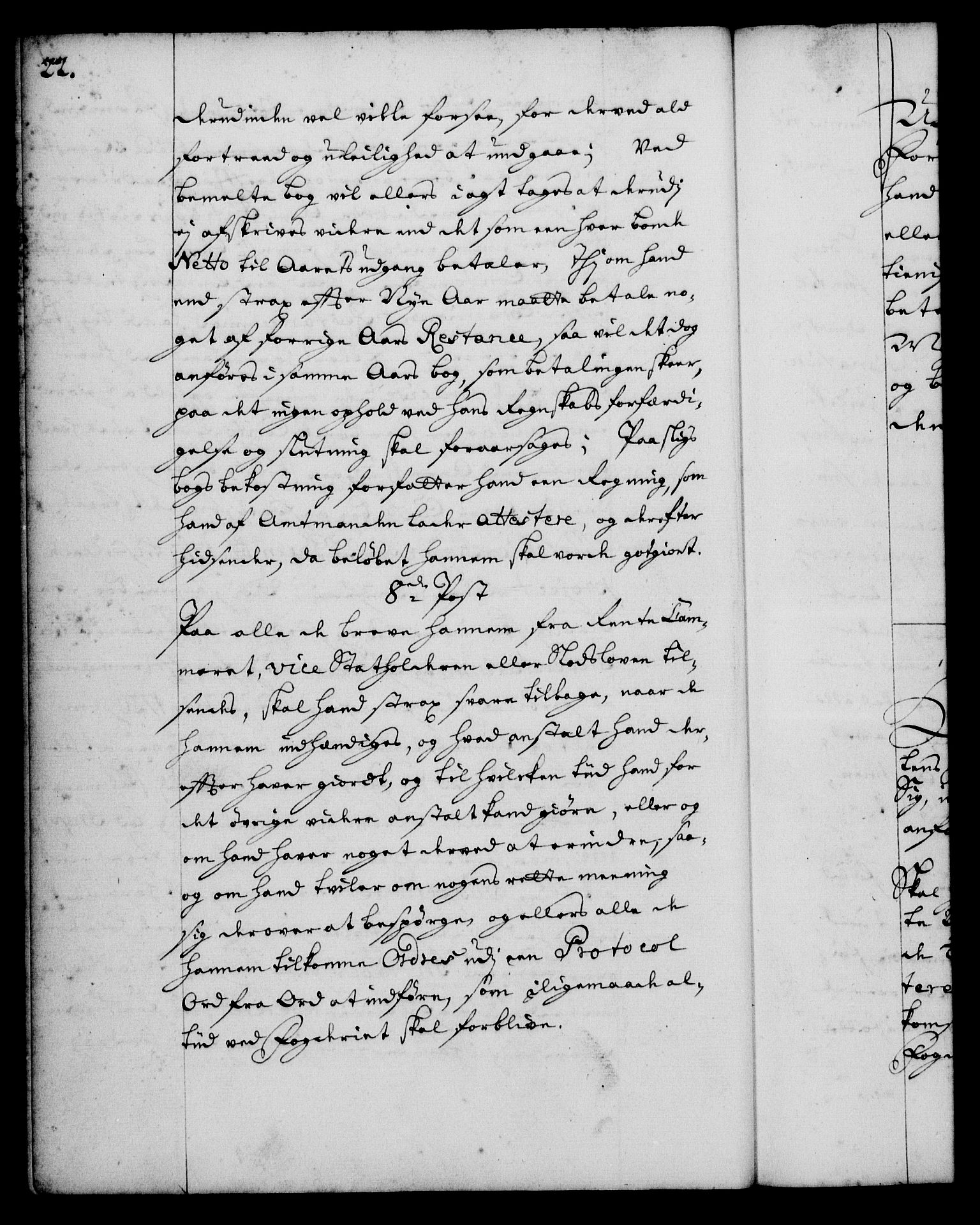 Rentekammeret, Kammerkanselliet, AV/RA-EA-3111/G/Gg/Ggi/L0001: Norsk instruksjonsprotokoll med register (merket RK 53.34), 1720-1729, s. 22