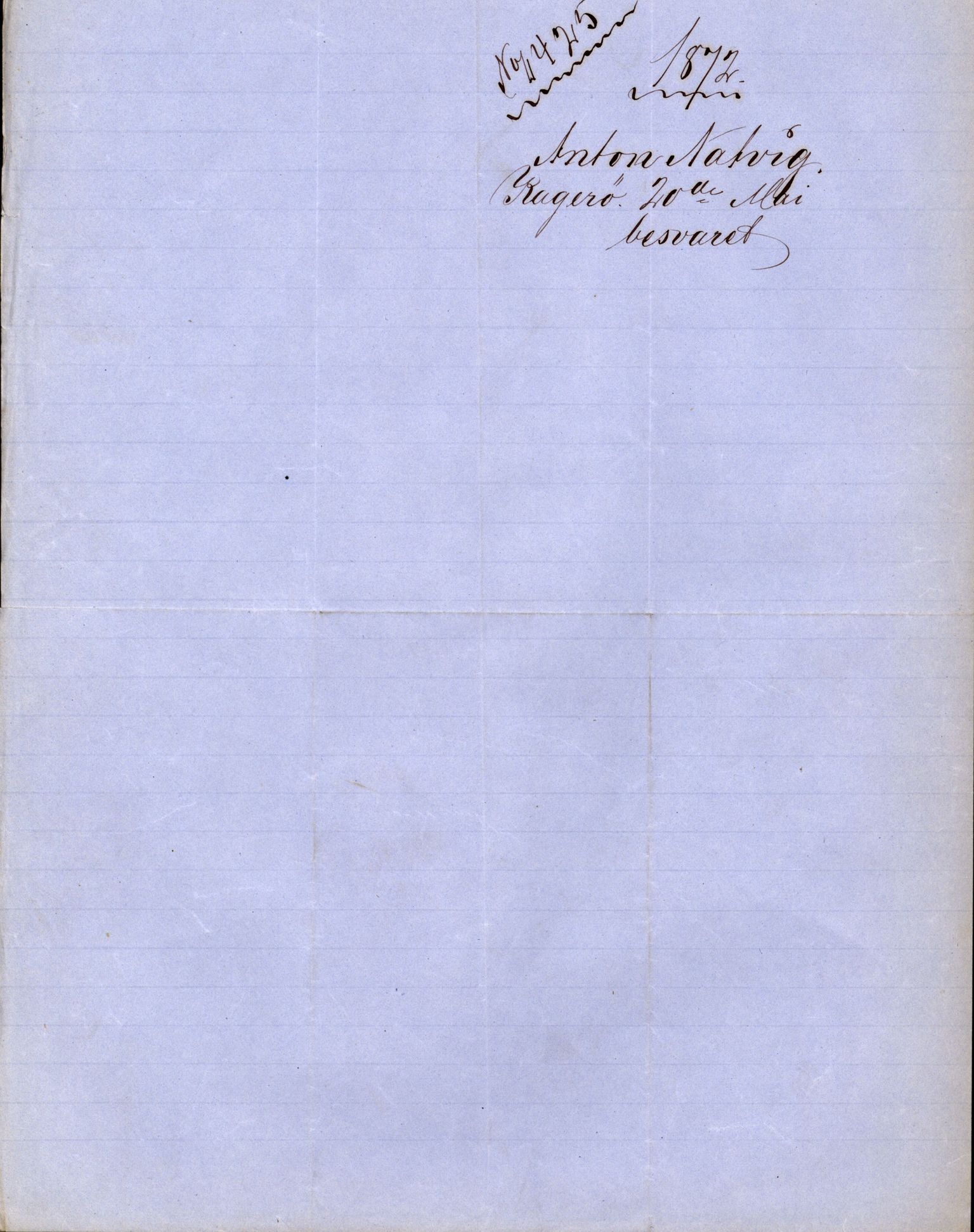 Pa 63 - Østlandske skibsassuranceforening, VEMU/A-1079/G/Ga/L0004/0006: Havaridokumenter / Minerva, 1872