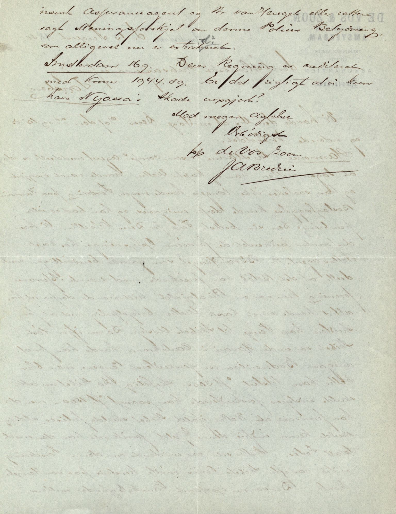 Pa 63 - Østlandske skibsassuranceforening, VEMU/A-1079/G/Ga/L0021/0006: Havaridokumenter / Gøthe, Granit, Granen, Harmonie, Lindsay, 1888, s. 31