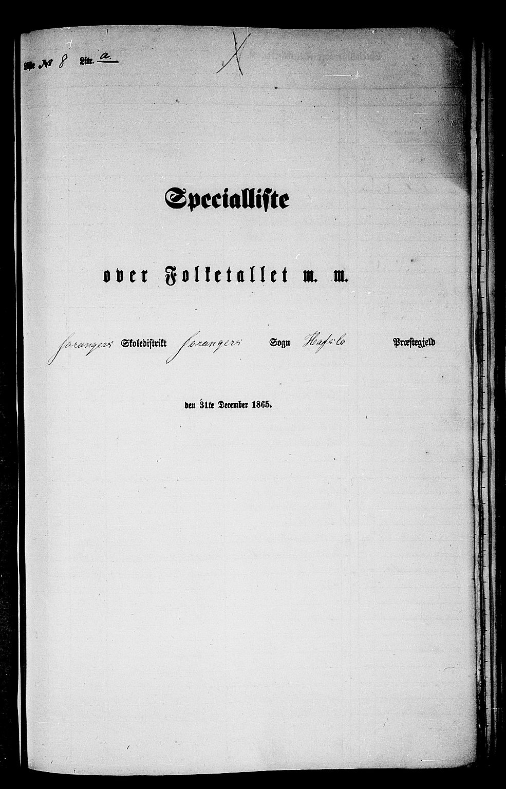 RA, Folketelling 1865 for 1425P Hafslo prestegjeld, 1865, s. 117