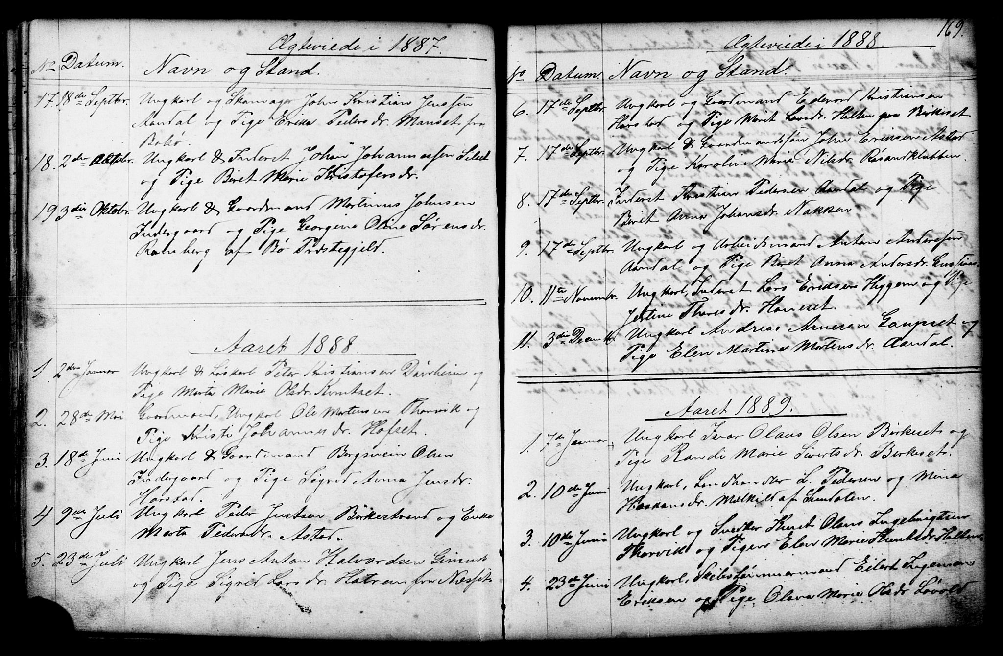 Ministerialprotokoller, klokkerbøker og fødselsregistre - Møre og Romsdal, AV/SAT-A-1454/584/L0969: Klokkerbok nr. 584C02, 1877-1911, s. 169
