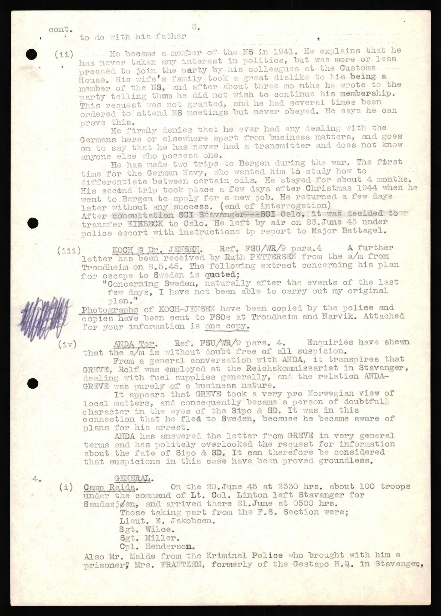 Forsvaret, Forsvarets overkommando II, AV/RA-RAFA-3915/D/Db/L0017: CI Questionaires. Tyske okkupasjonsstyrker i Norge. Tyskere., 1945-1946, s. 222