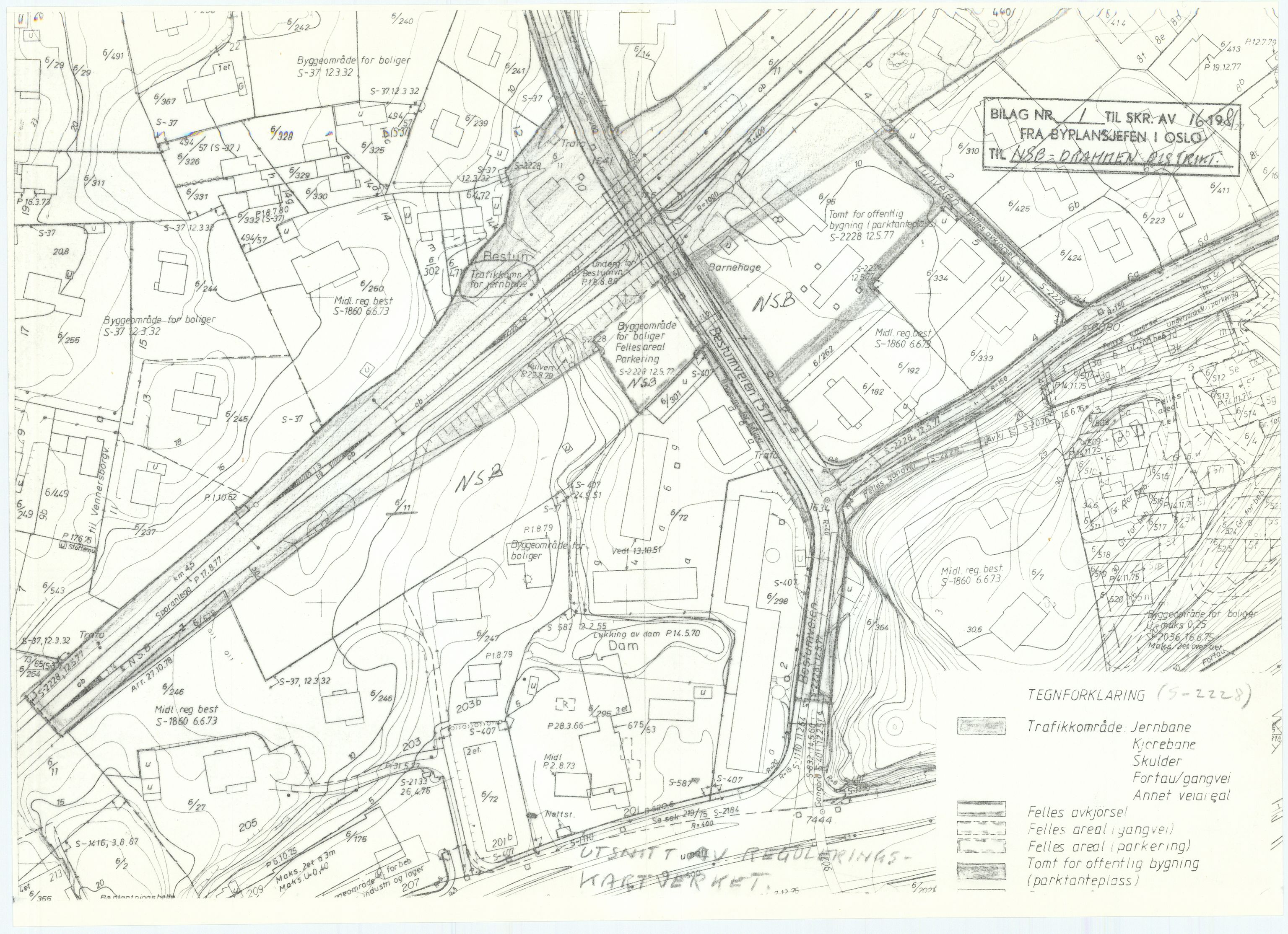 Norges statsbaner, Hovedadministrasjonen, Plankontoret for Oslo S, RA/S-5410/D/L0168: Driftsbanegården. Øvrige driftsbanegårder, 1917-1978, s. 84