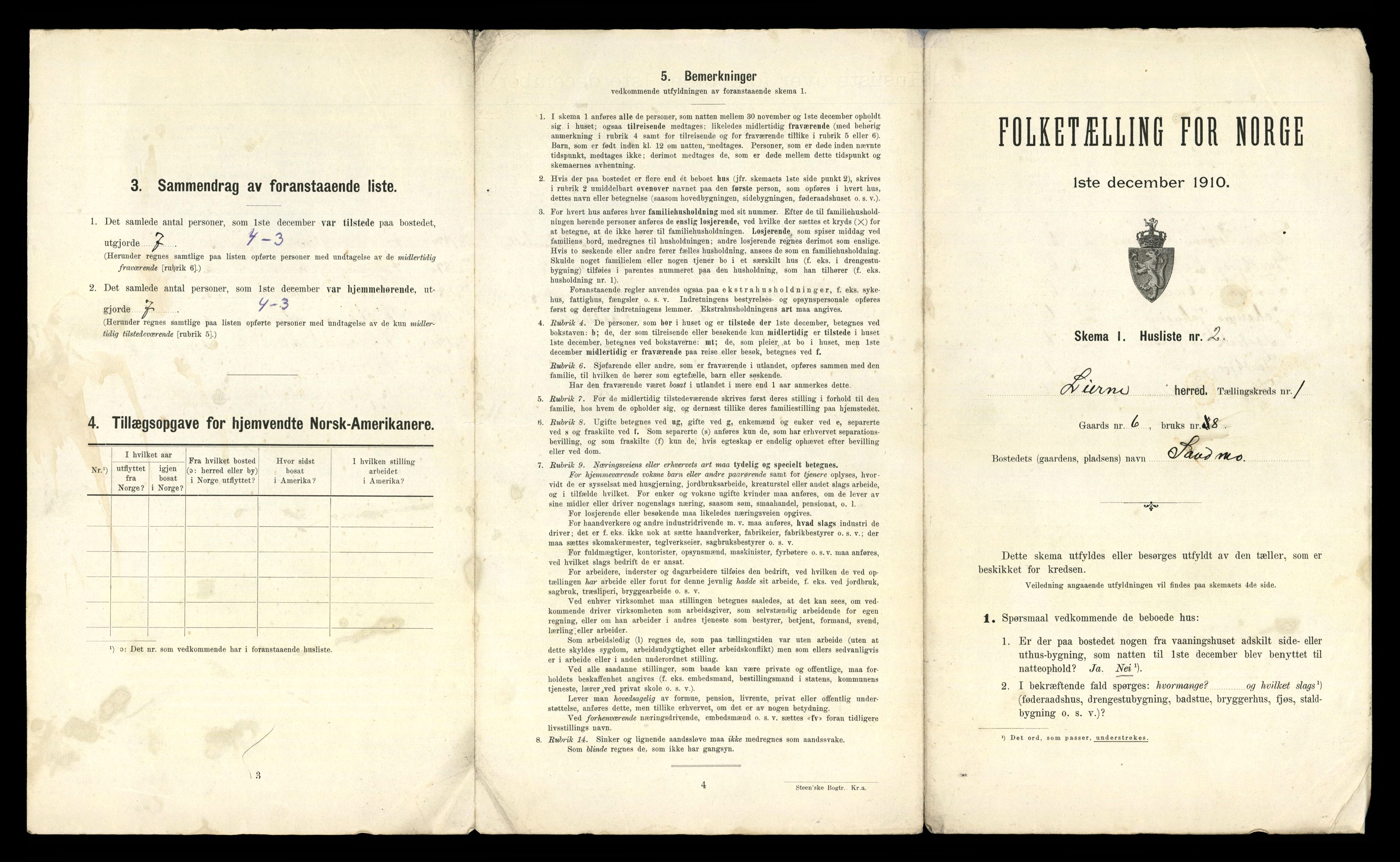 RA, Folketelling 1910 for 1737 Lierne herred, 1910, s. 25