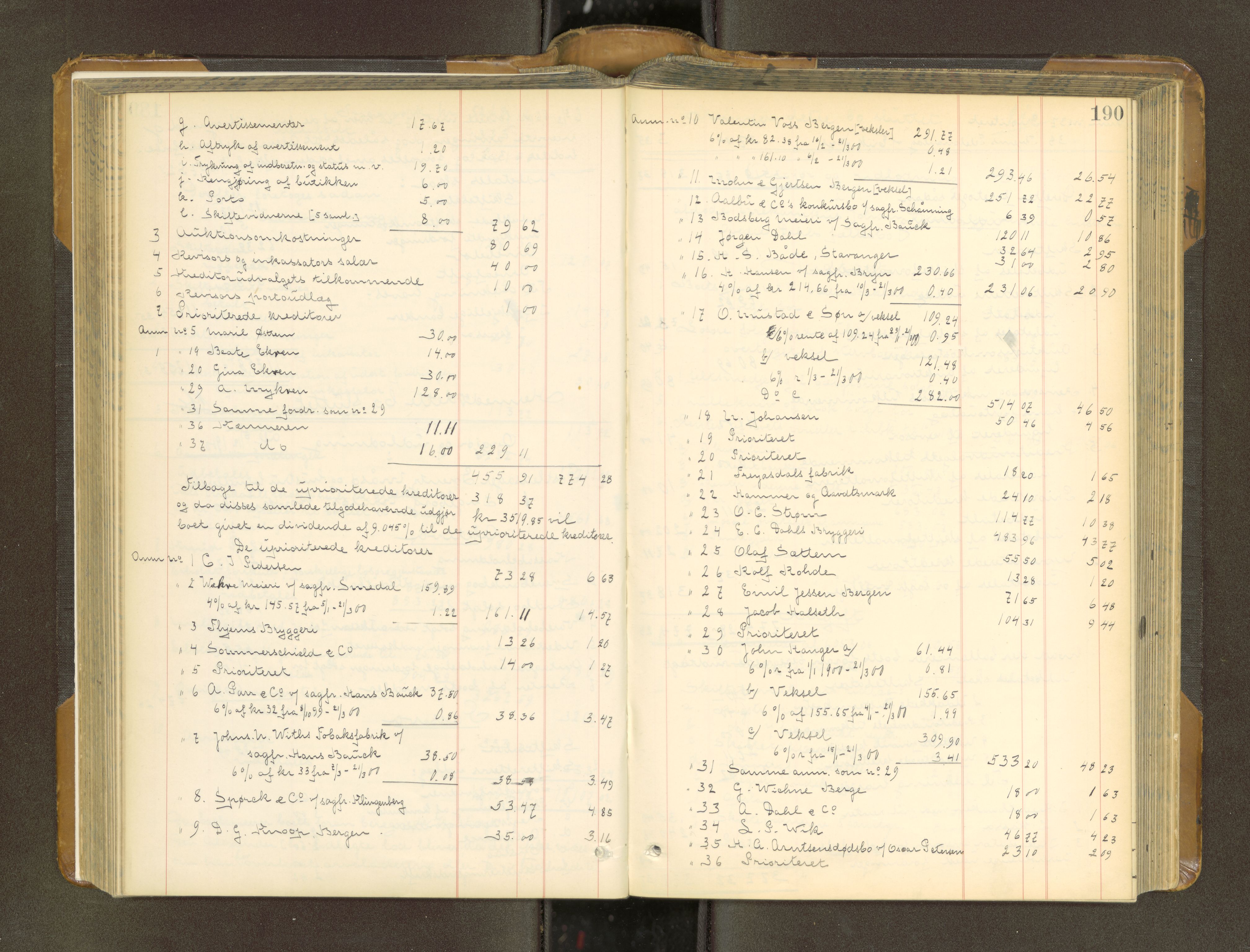 Trondheim byfogd, AV/SAT-A-0003/1/3/3A/L0037: Skifteutlodningsprotokoll - 9/7-29/7. (m/ register) U, 1898-1903, s. 190