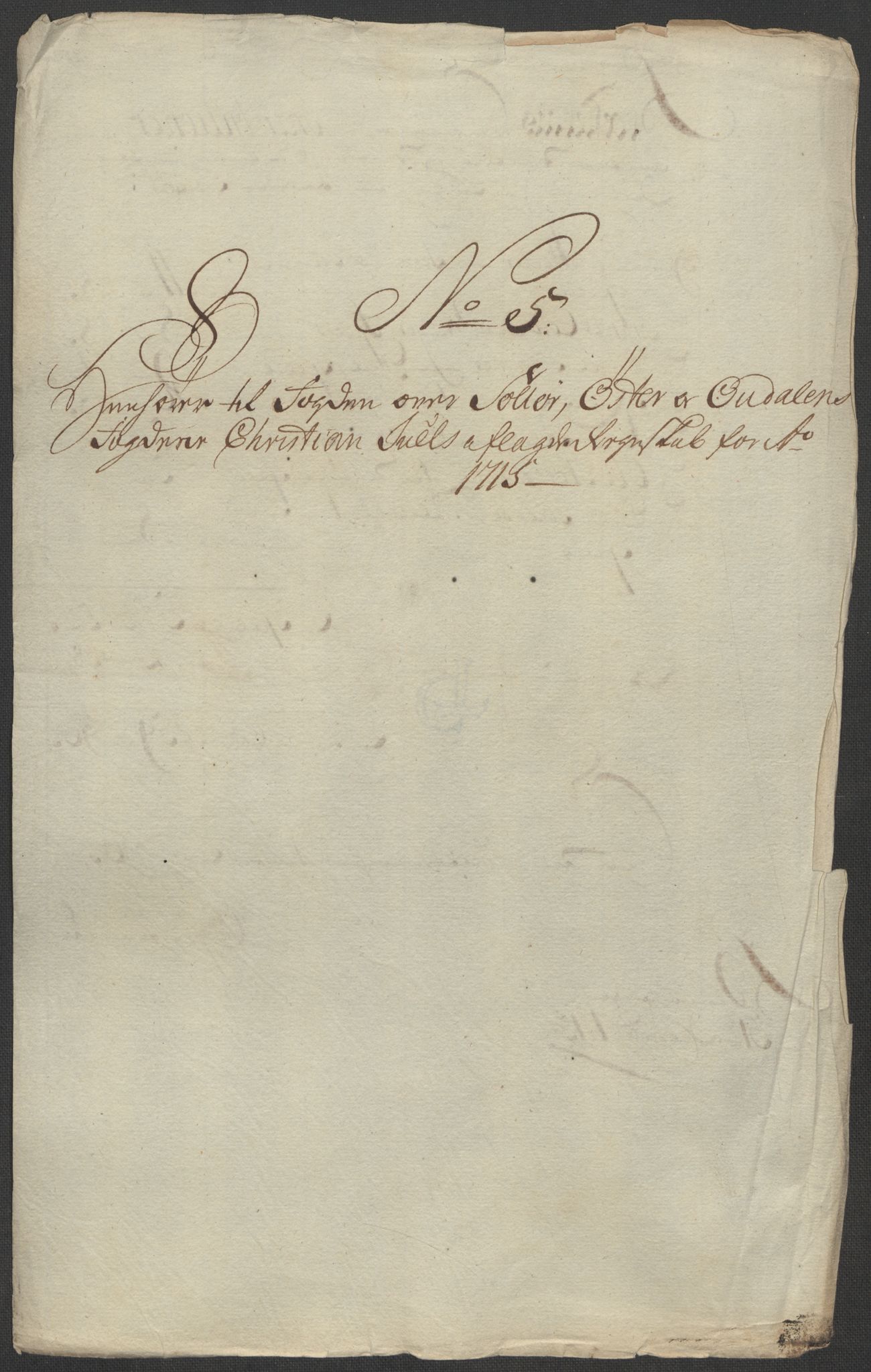 Rentekammeret inntil 1814, Reviderte regnskaper, Fogderegnskap, RA/EA-4092/R13/L0853: Fogderegnskap Solør, Odal og Østerdal, 1715, s. 158