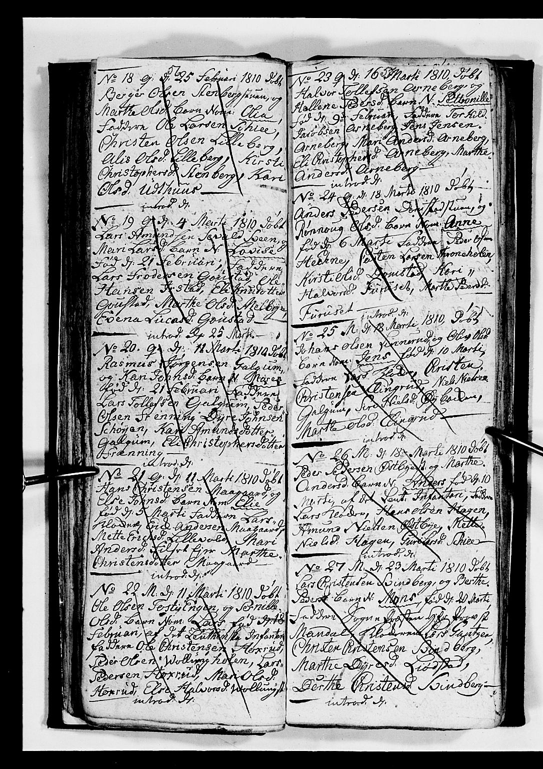 Romedal prestekontor, AV/SAH-PREST-004/L/L0004: Klokkerbok nr. 4, 1807-1814, s. 56-57