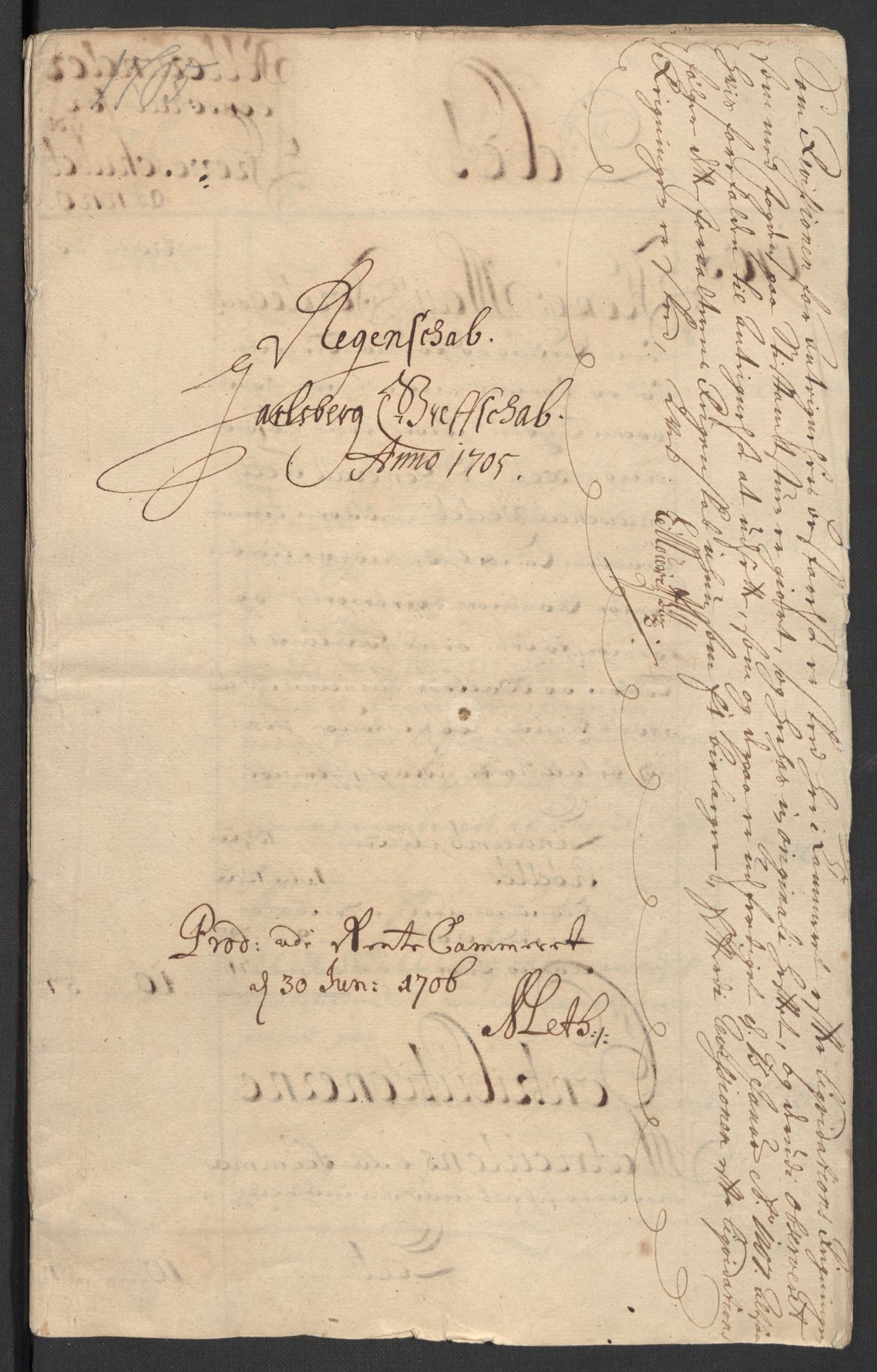 Rentekammeret inntil 1814, Reviderte regnskaper, Fogderegnskap, RA/EA-4092/R32/L1871: Fogderegnskap Jarlsberg grevskap, 1703-1705, s. 394