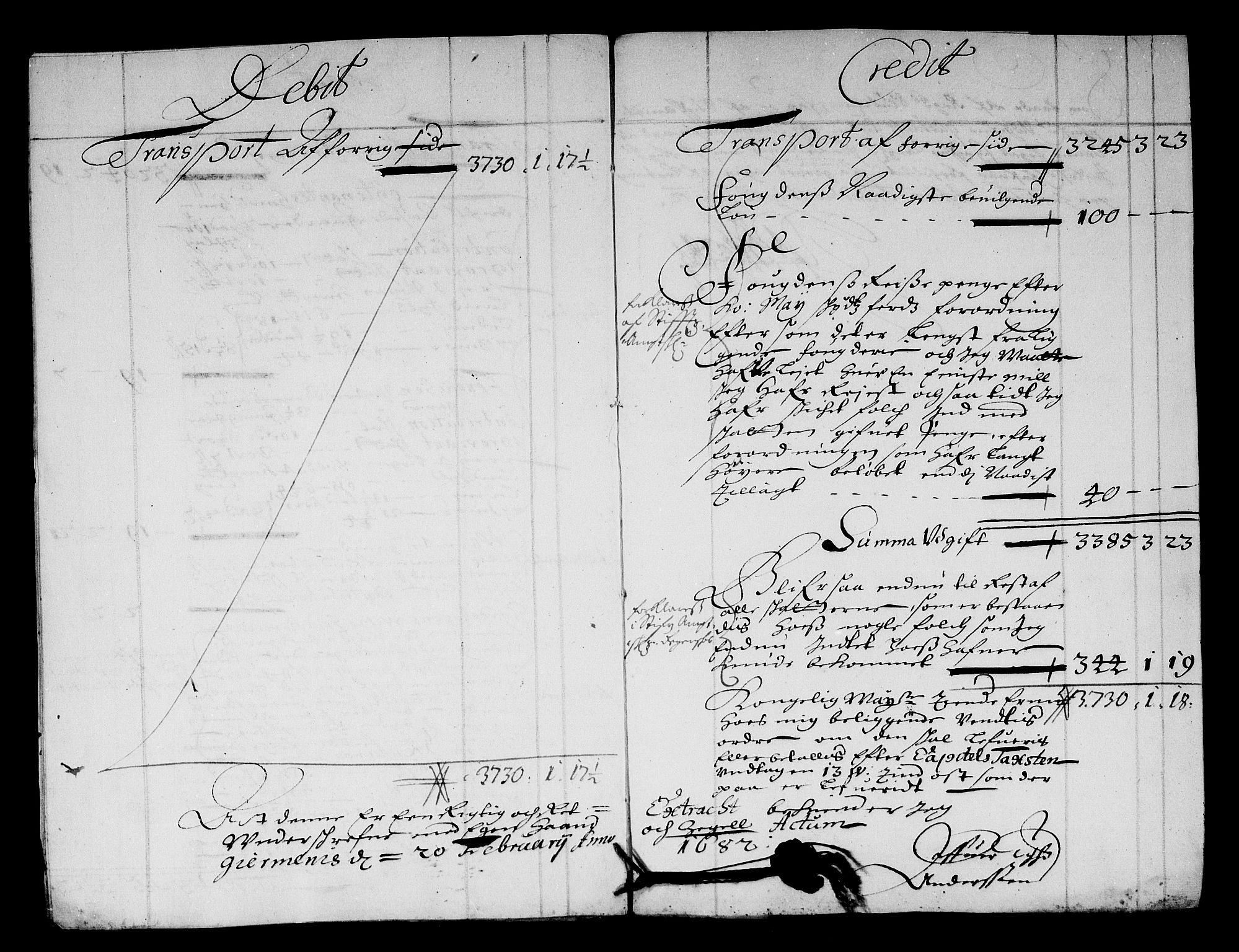 Rentekammeret inntil 1814, Reviderte regnskaper, Stiftamtstueregnskaper, Trondheim stiftamt og Nordland amt, AV/RA-EA-6044/R/Rf/L0065: Trondheim stiftamt, 1681