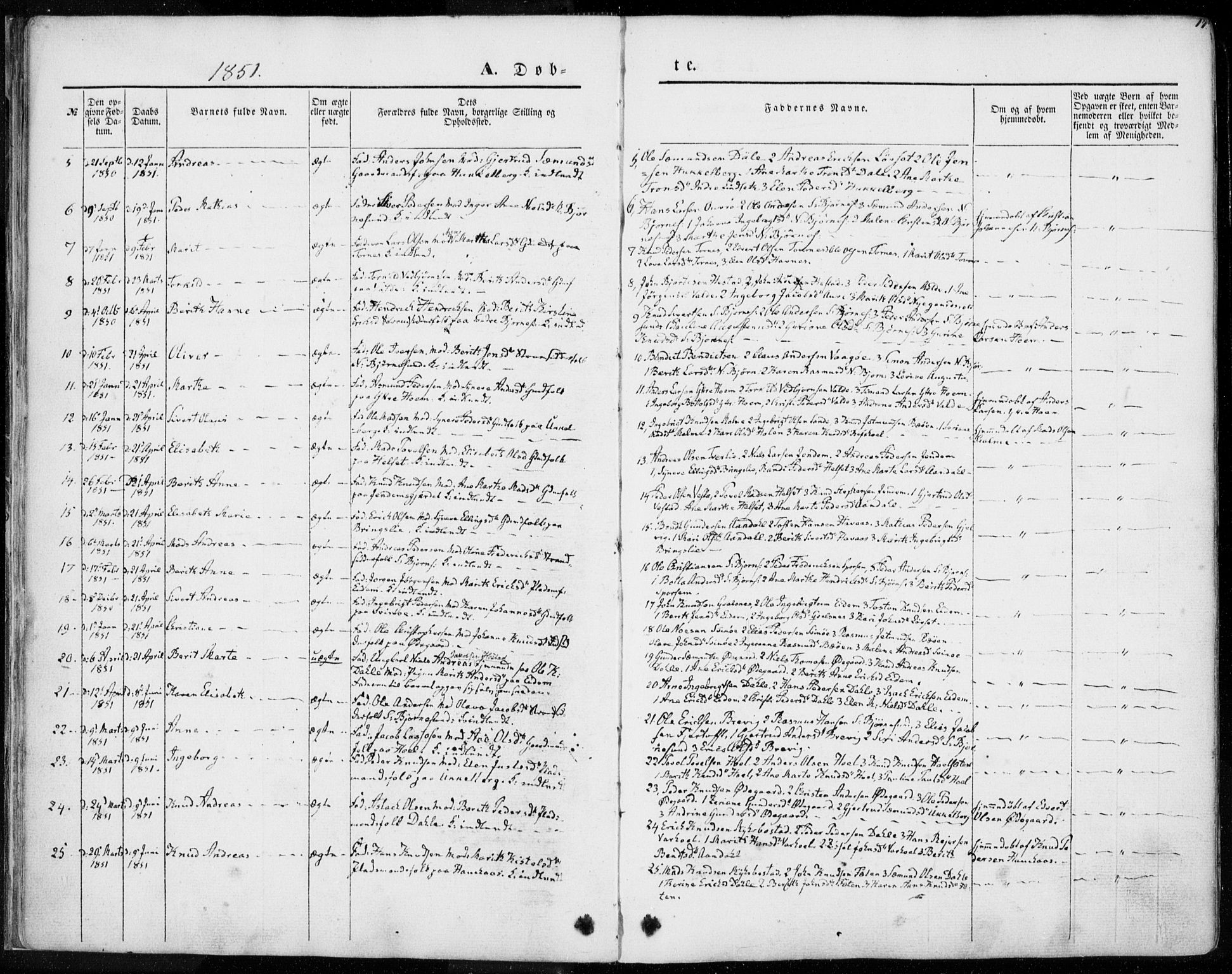 Ministerialprotokoller, klokkerbøker og fødselsregistre - Møre og Romsdal, SAT/A-1454/565/L0748: Ministerialbok nr. 565A02, 1845-1872, s. 17