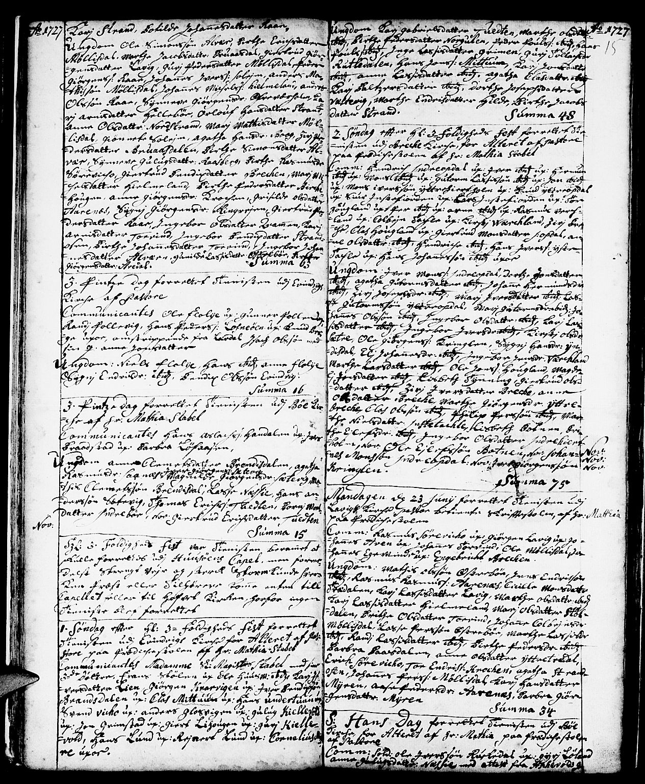 Gulen sokneprestembete, SAB/A-80201/H/Haa/Haaa/L0001: Ministerialbok nr. A 1, 1680-1735, s. 15