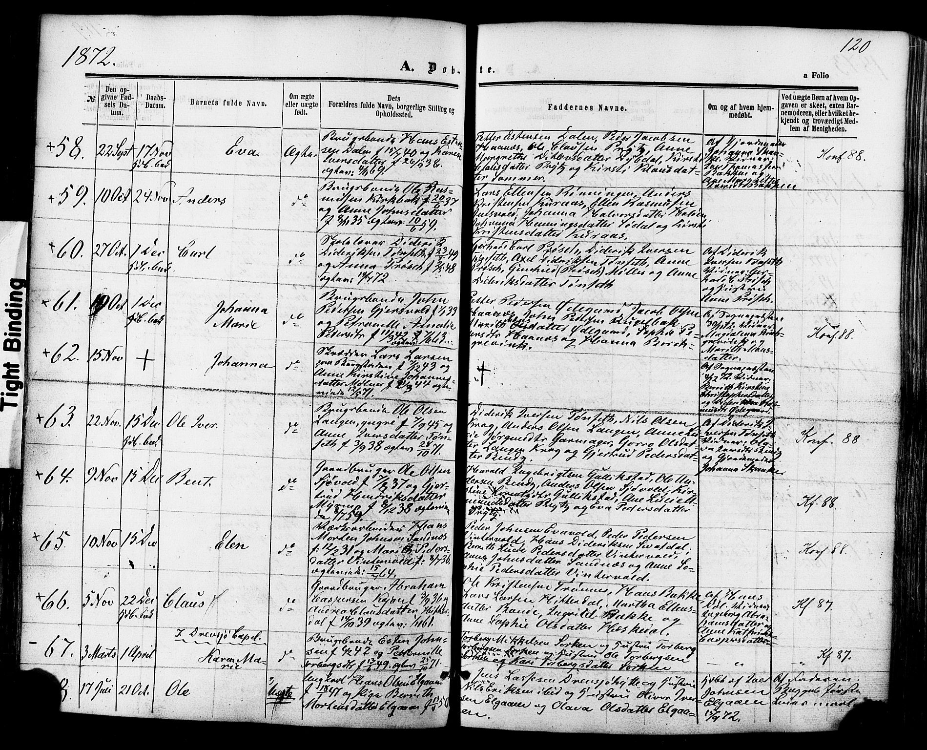 Ministerialprotokoller, klokkerbøker og fødselsregistre - Sør-Trøndelag, SAT/A-1456/681/L0932: Ministerialbok nr. 681A10, 1860-1878, s. 120