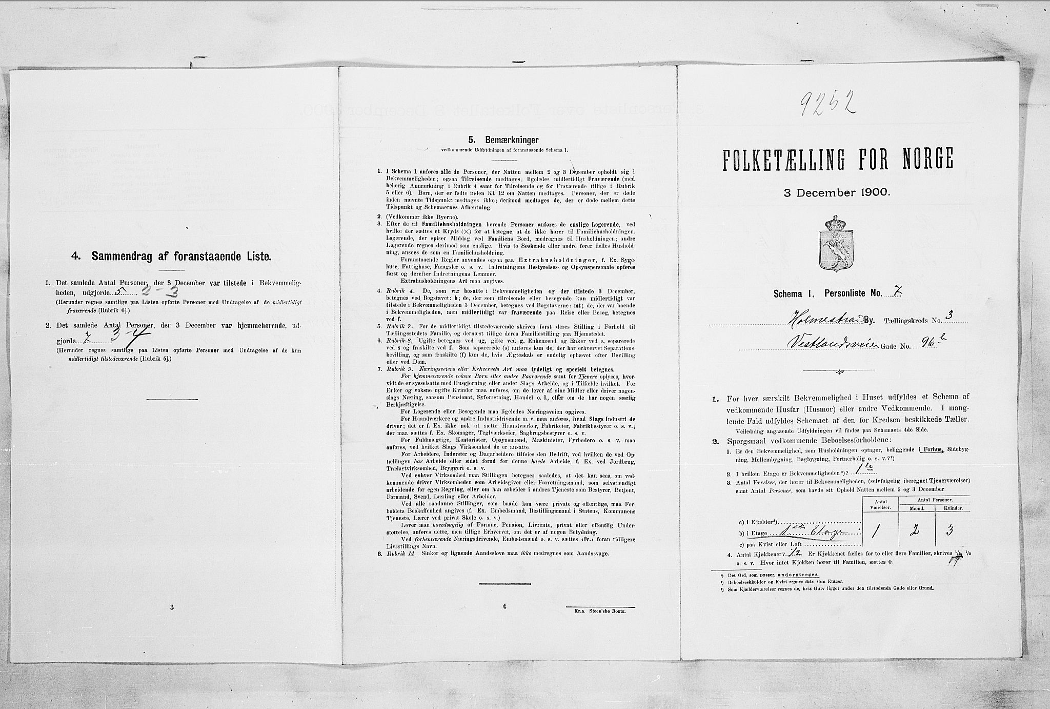 RA, Folketelling 1900 for 0702 Holmestrand kjøpstad, 1900, s. 833