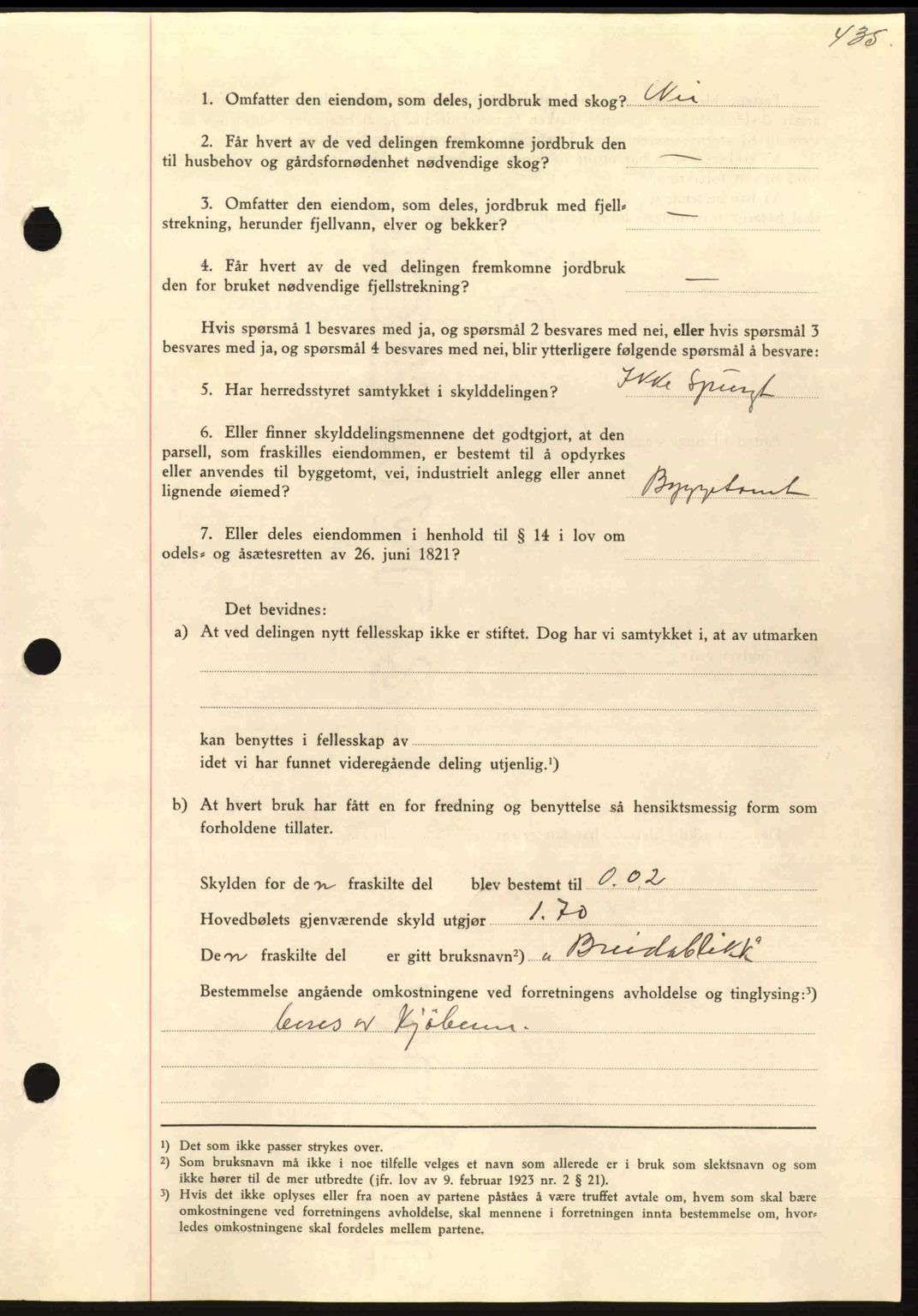 Nordmøre sorenskriveri, AV/SAT-A-4132/1/2/2Ca: Pantebok nr. A86, 1939-1939, Dagboknr: 1320/1939