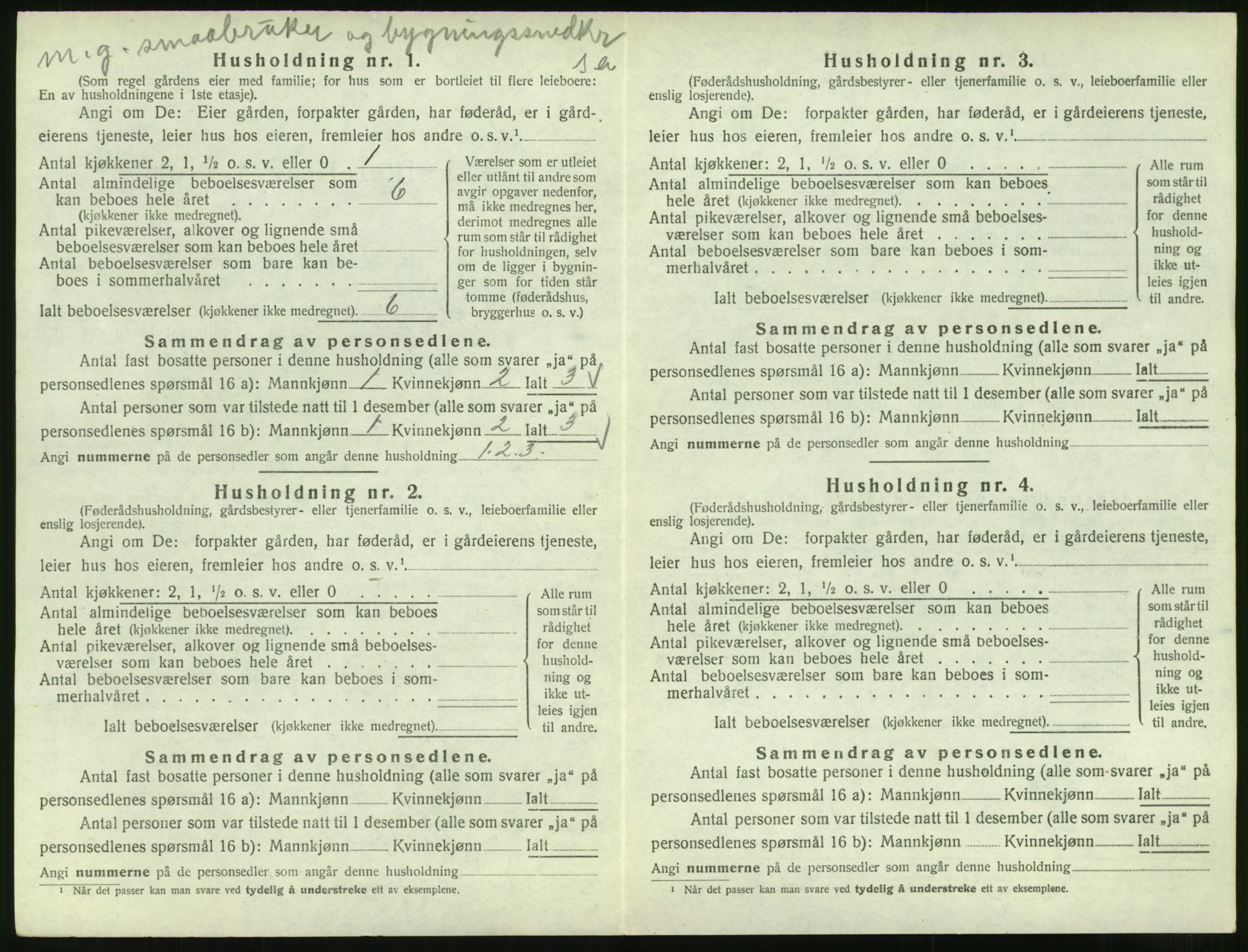 SAT, Folketelling 1920 for 1529 Skodje herred, 1920, s. 238