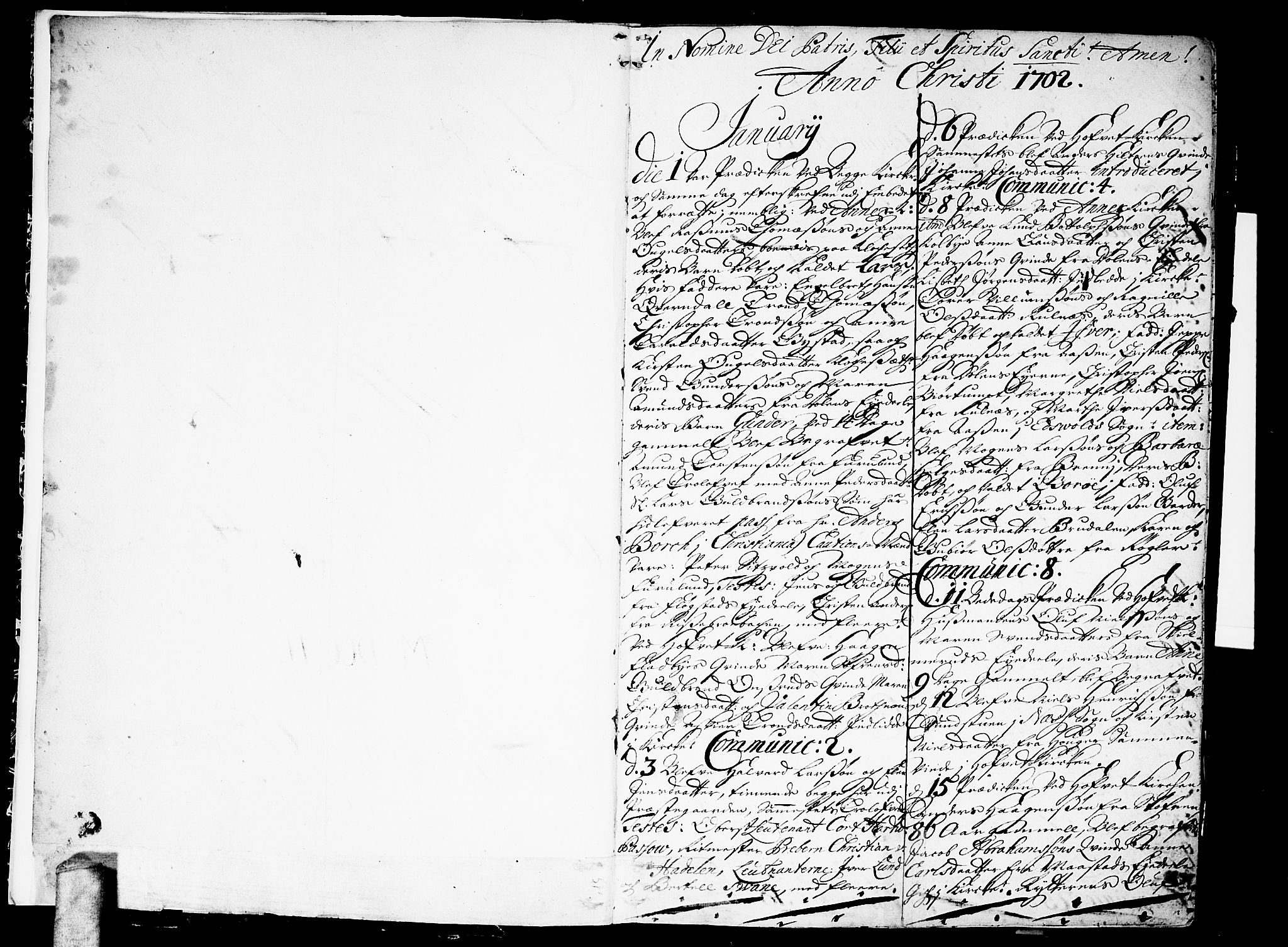 Ullensaker prestekontor Kirkebøker, AV/SAO-A-10236a/F/Fa/L0002: Ministerialbok nr. I 2, 1702-1710