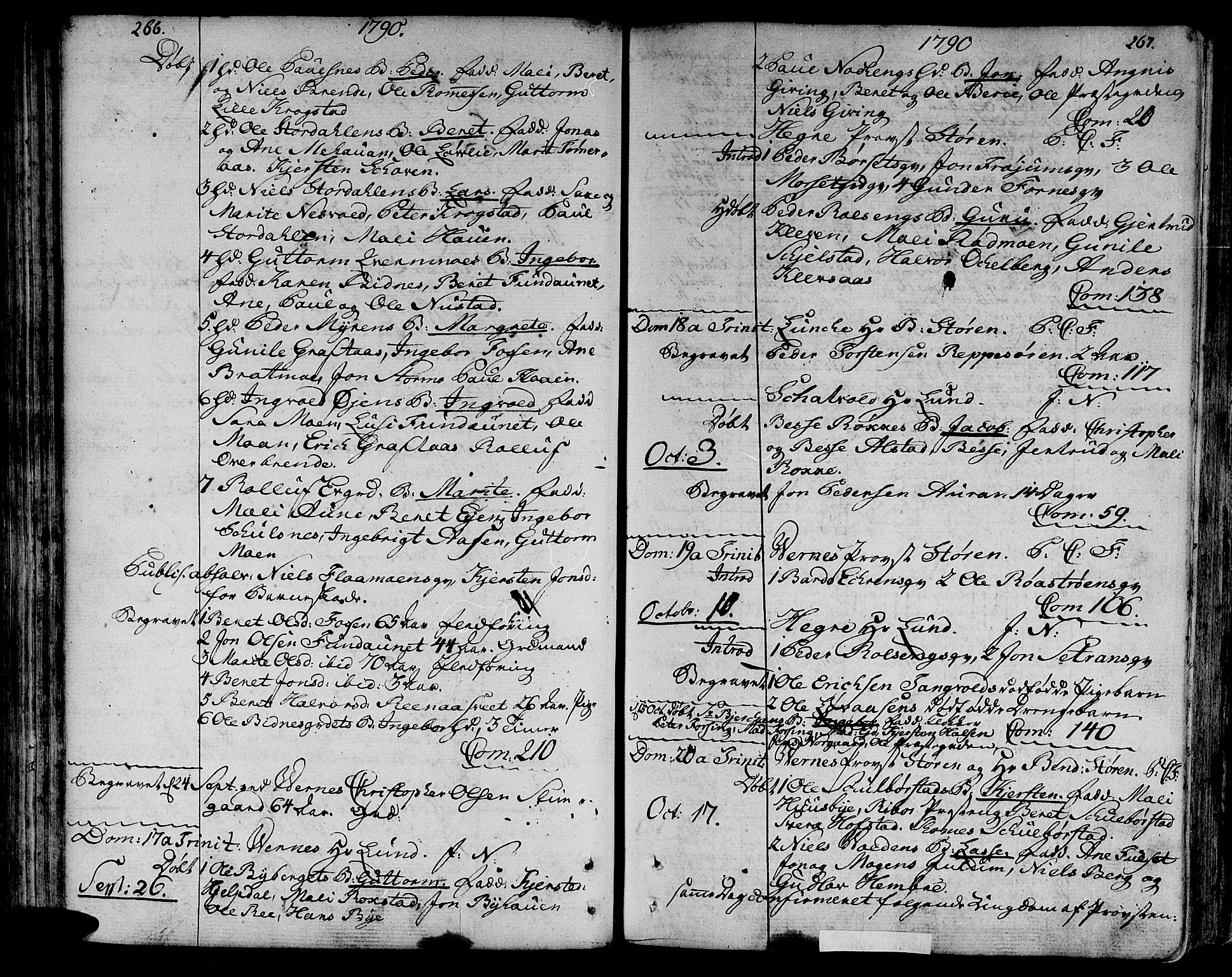 Ministerialprotokoller, klokkerbøker og fødselsregistre - Nord-Trøndelag, SAT/A-1458/709/L0059: Ministerialbok nr. 709A06, 1781-1797, s. 266-267