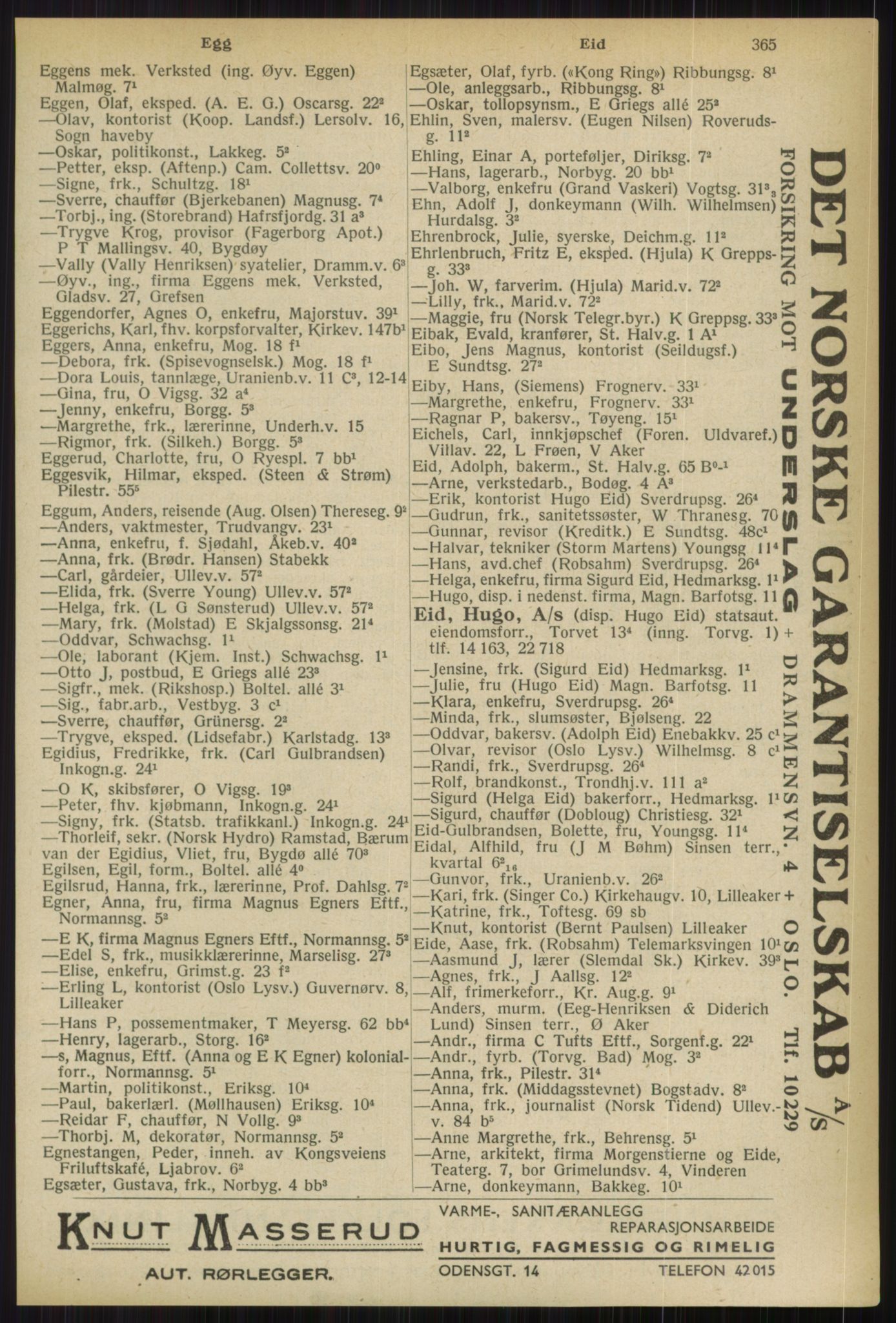 Kristiania/Oslo adressebok, PUBL/-, 1936, s. 365