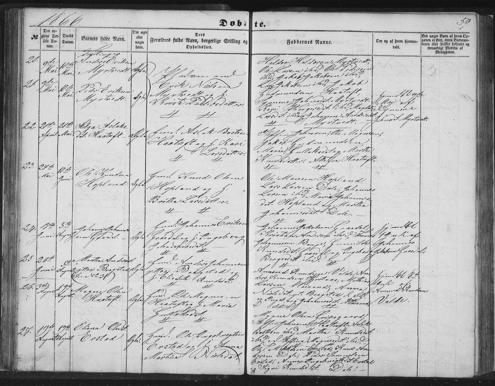 Alversund Sokneprestembete, AV/SAB-A-73901/H/Ha/Hab: Klokkerbok nr. C 1, 1851-1866, s. 59