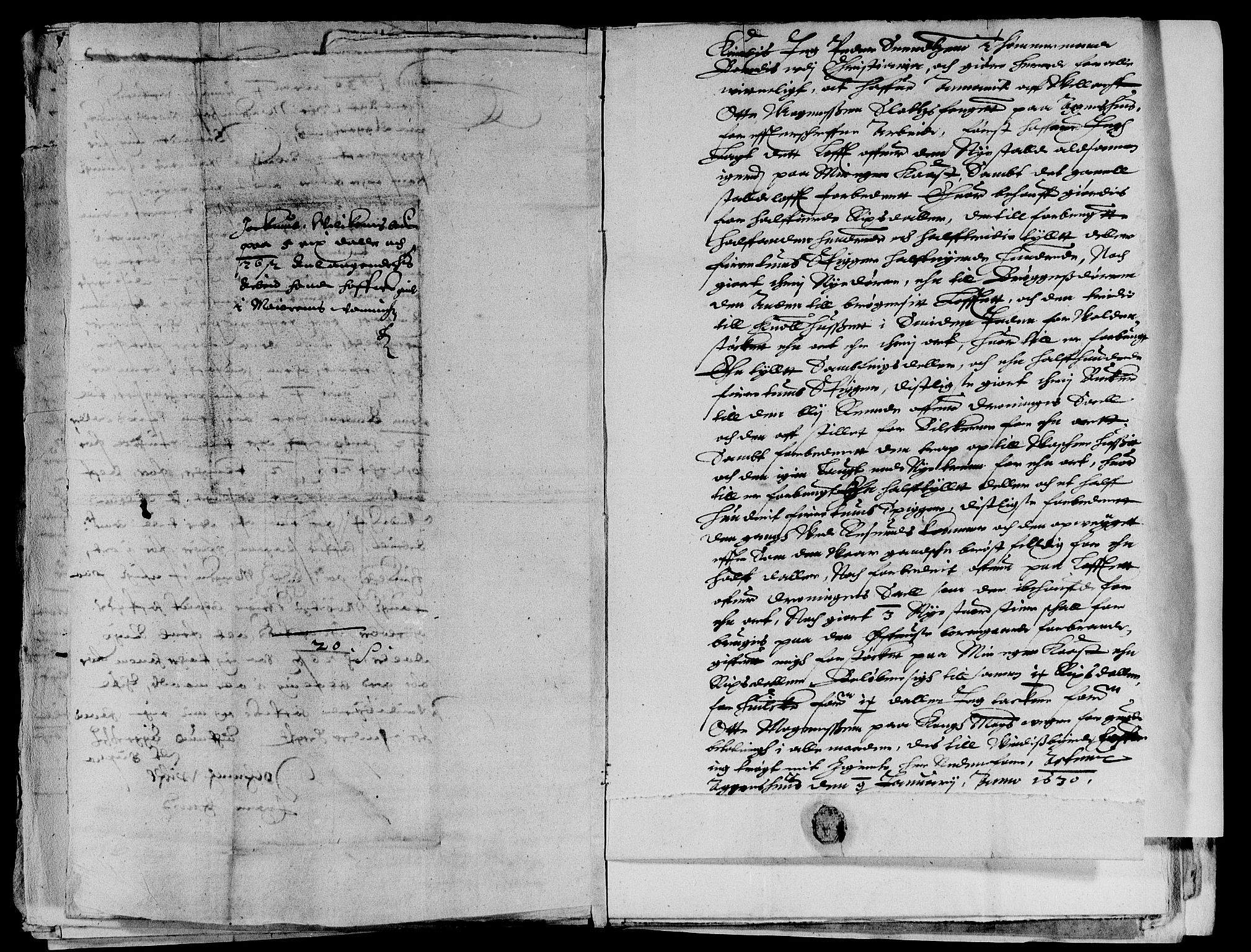 Rentekammeret inntil 1814, Reviderte regnskaper, Lensregnskaper, AV/RA-EA-5023/R/Rb/Rba/L0103: Akershus len, 1629-1631